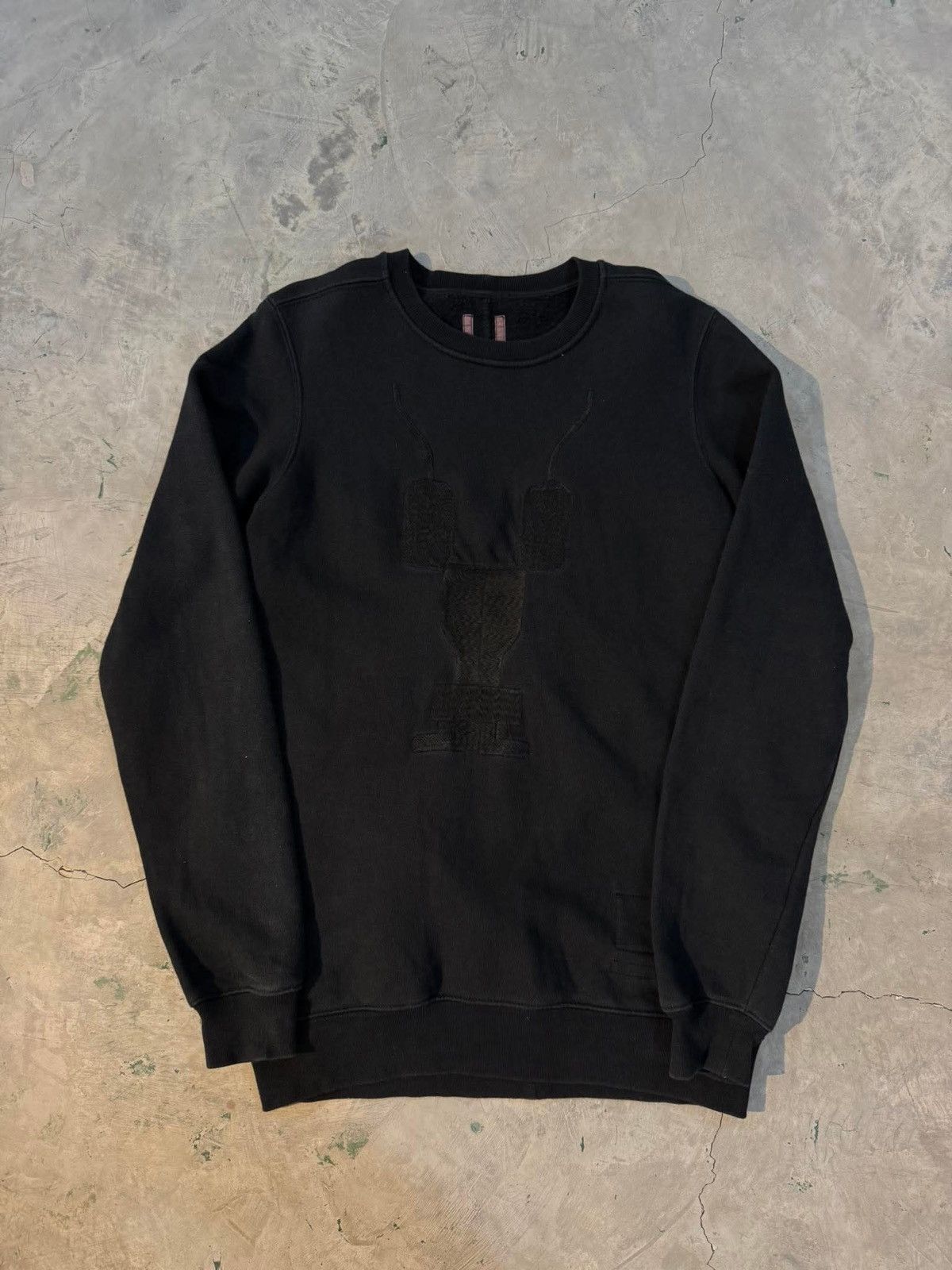 Rick Owens Drkshdw Embroidered Logo Crewneck