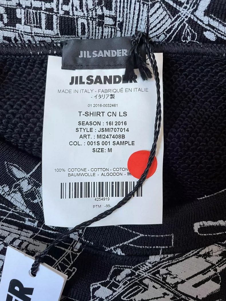 Jil Sander Jil Sander Urban Map Series Hoodie Size M / US 6-8 / IT 42-44 - 3 Thumbnail