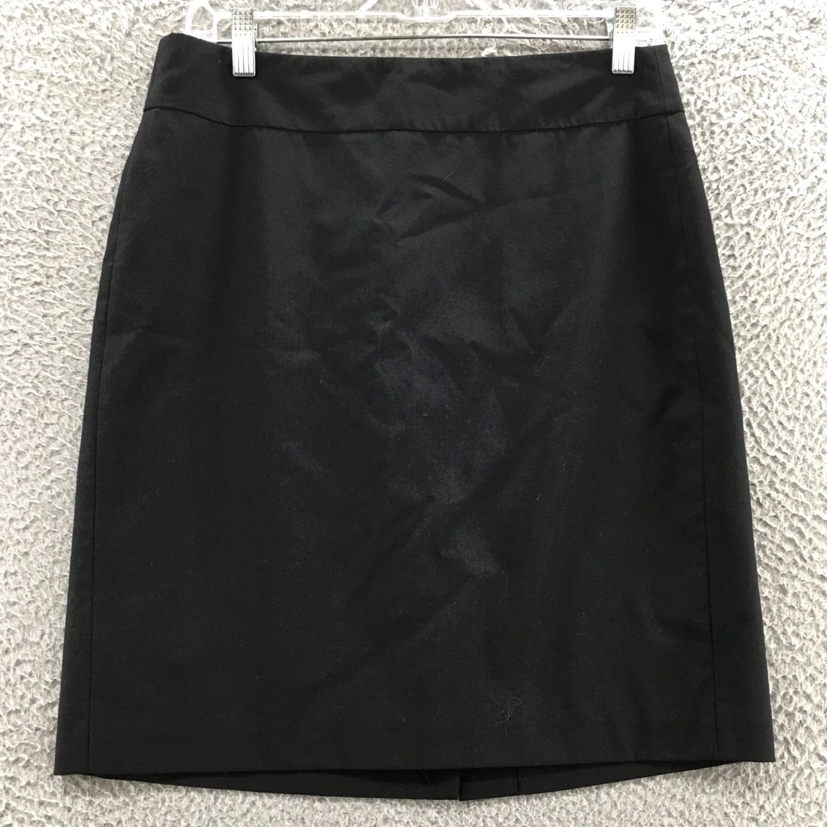 Banana Republic Banana Republic Straight & Pencil Skirt Womens 8P Black Casual Knee Length Skirt 31x21 Petite Womens Size 8P Slit Stretch Vintage No Size 30" / US 8 / IT 44 - 2 Thumbnail