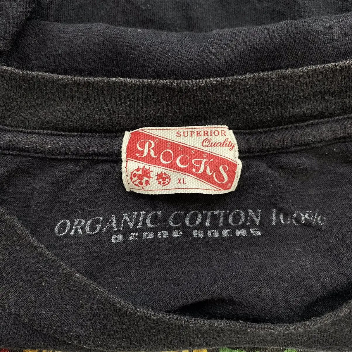 Vintage OZONE ROCKS SOUL Japan Organic Cotton T Shirt Flowers Roses Size XL / US 12-14 / IT 48-50 - 2 Thumbnail