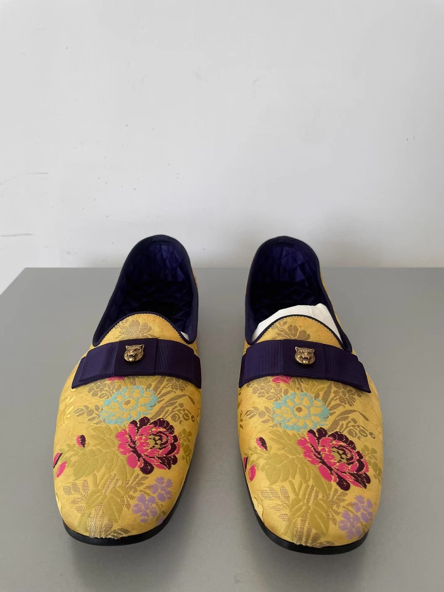 Gucci Gucci 16SS Embellished Jacquard Slip-On Loafers Ｑ21 Size US 7.5 / EU 40-41 - 2 Thumbnail