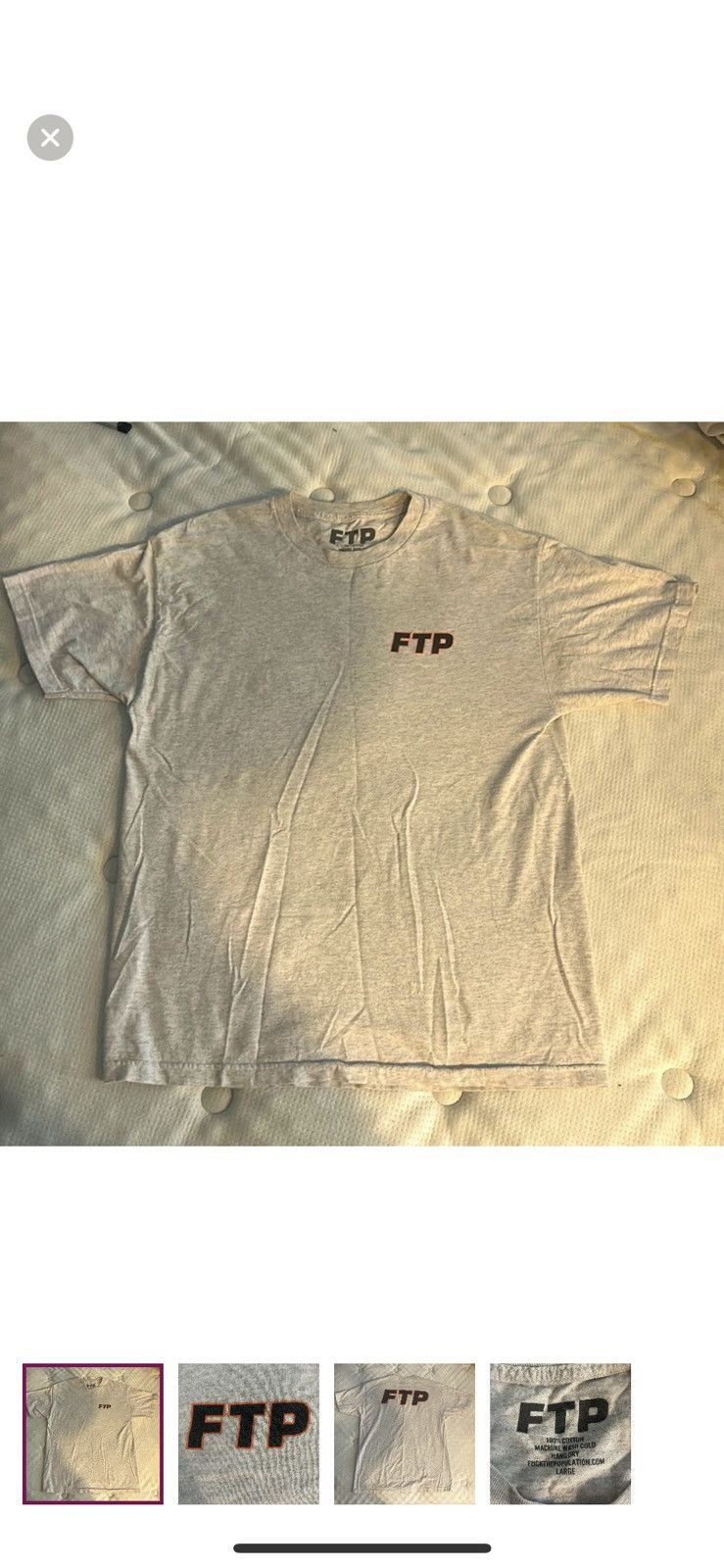 Fuck The Population FTP Heather Grey Black/Orange Logo Size US L / EU 52-54 / 3 - 1 Thumbnail