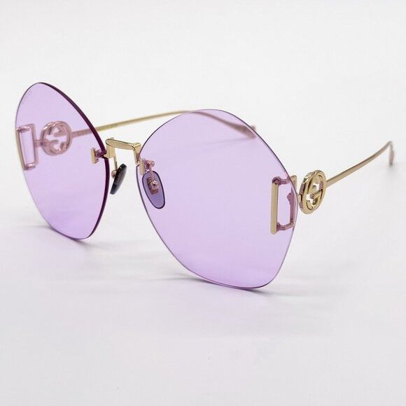 Gucci NEW GUCCI SUNGLASSES GG1203S 001 GOLD WOMEN EYEWEAR GUCCI Size ONE SIZE - 5 Thumbnail