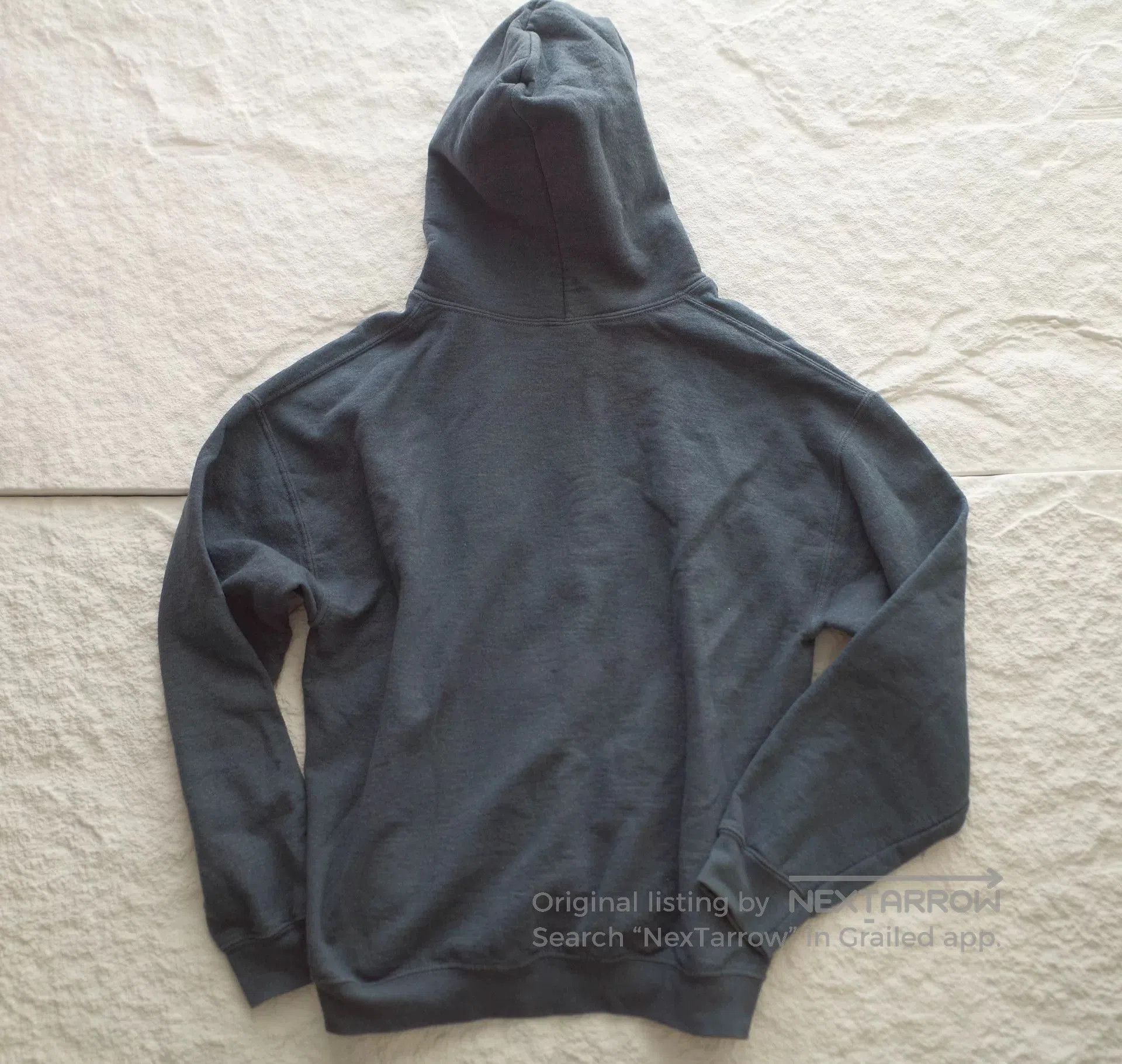Vintage Vintage Gildan 90s Washed Blue Lightning Hoodie. Size US M / EU 48-50 / 2 - 2 Thumbnail