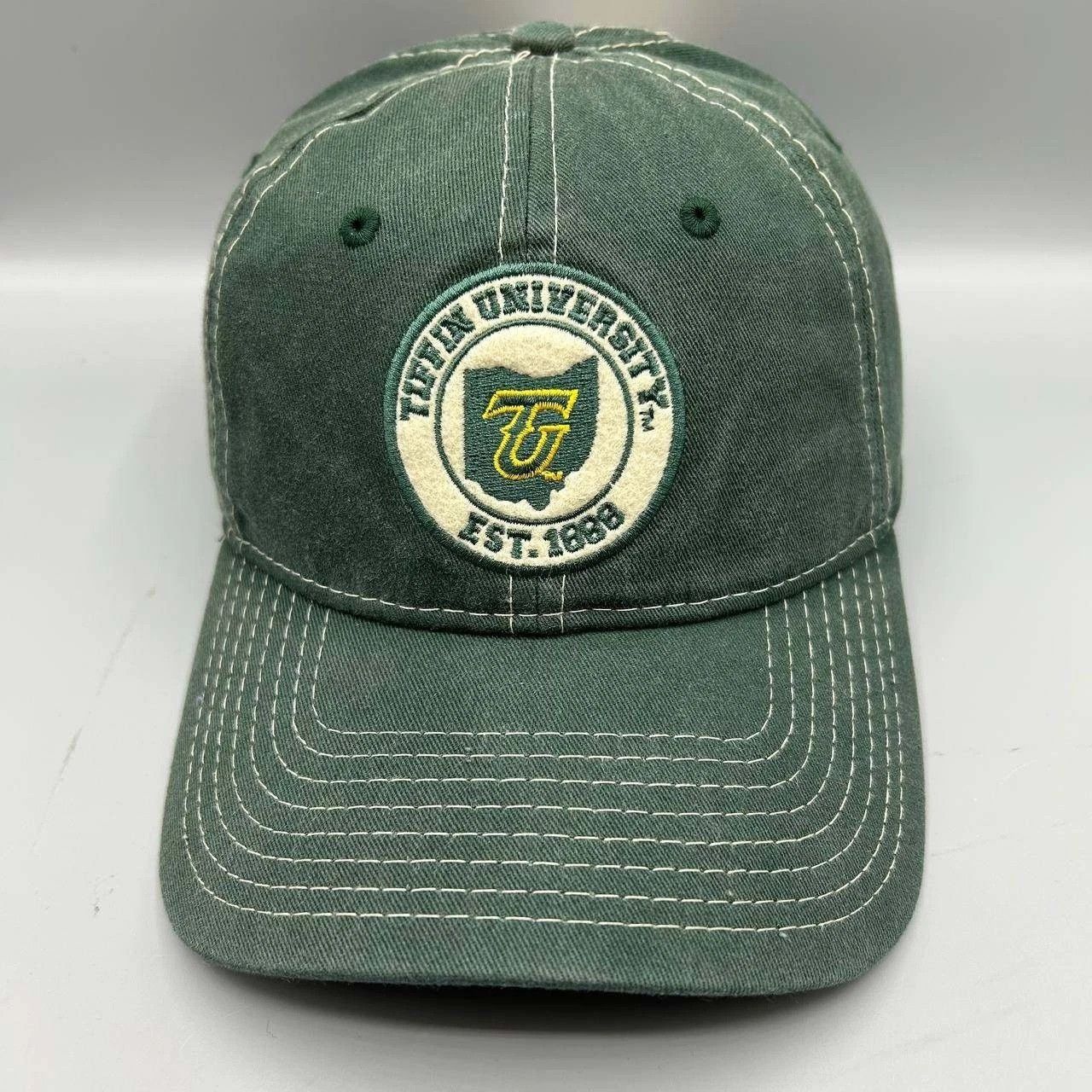 The Game Tiffin University Hat Men Green NCAA Strap Back Cotton Size ONE SIZE - 1 Thumbnail