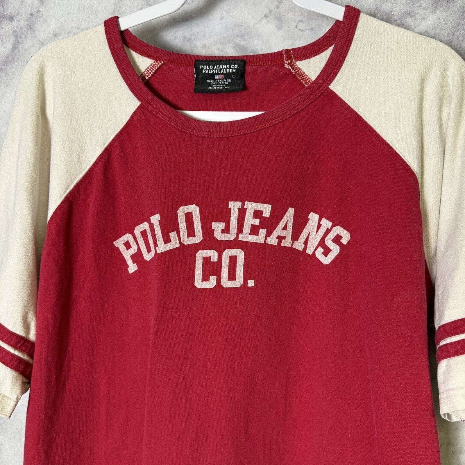 Red 2024 Polo Jeans Vintage Crewneck