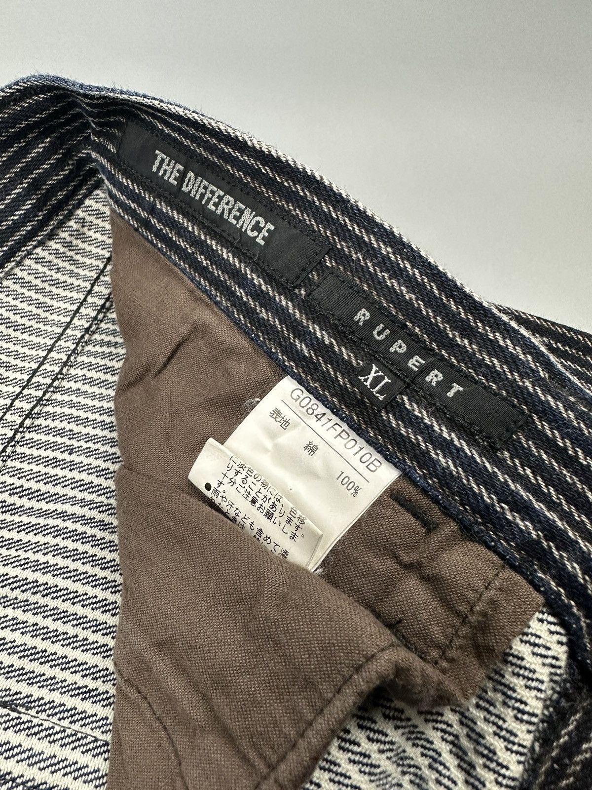 If Six Was Nine × Le Grande Bleu (L.G.B.) 🔥Flared🔥The Difference Rupert Patches Stripe Flared Denim Size US 34 / EU 50 - 8 Thumbnail