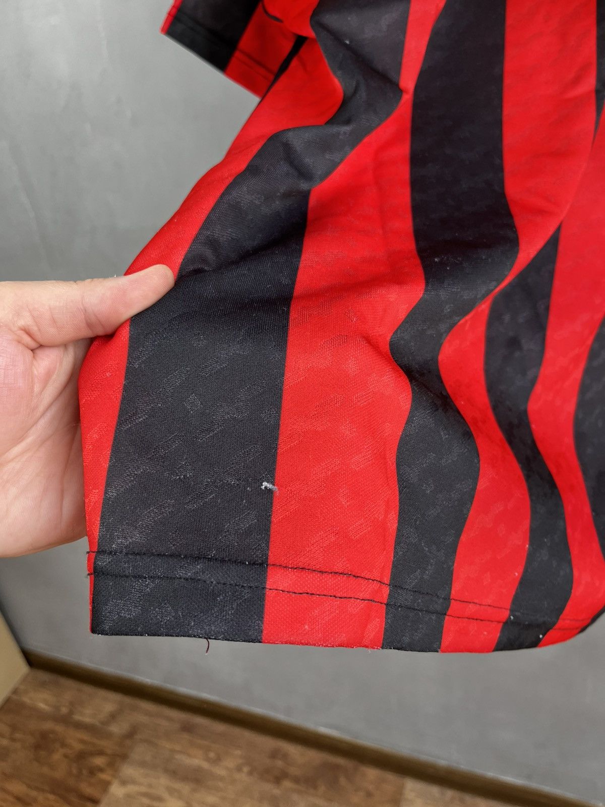 Vintage AC Milan Jersey vintage 90s football Soccer retro replica Size US XL / EU 56 / 4 - 10 Thumbnail