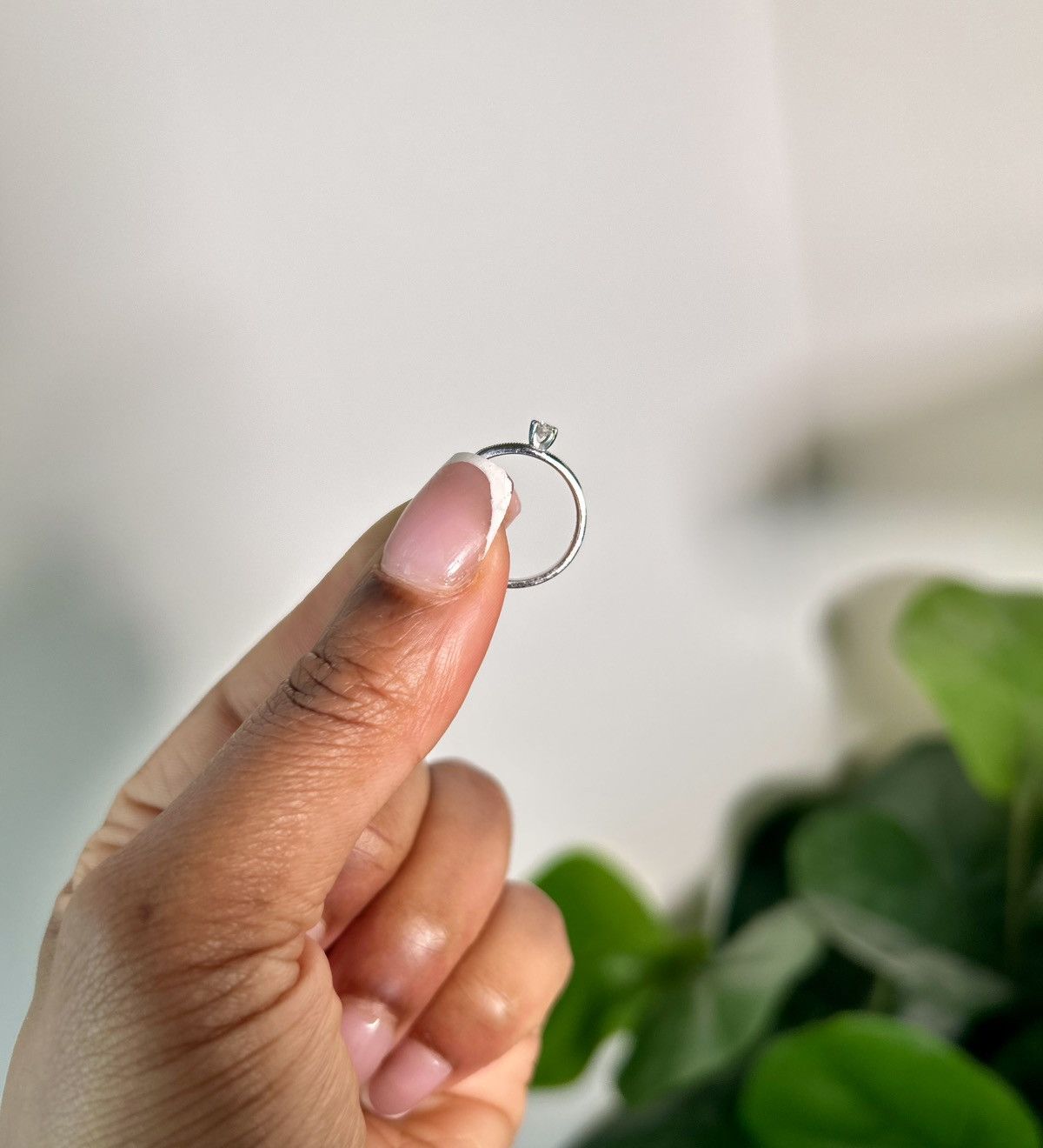 Designer 10K Diamond/Silver Ring Size ONE SIZE - 4 Thumbnail