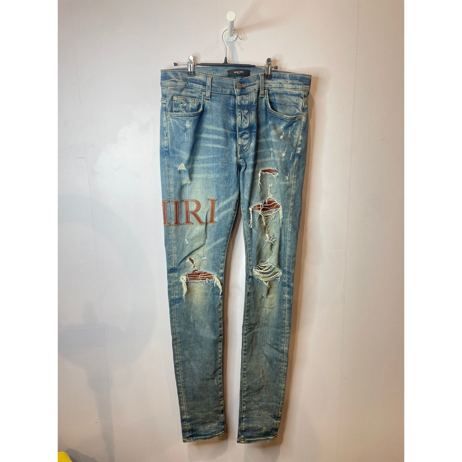 Amiri Amiri MX1 Light Indigo Jeans Sz 33 Blue | Grailed