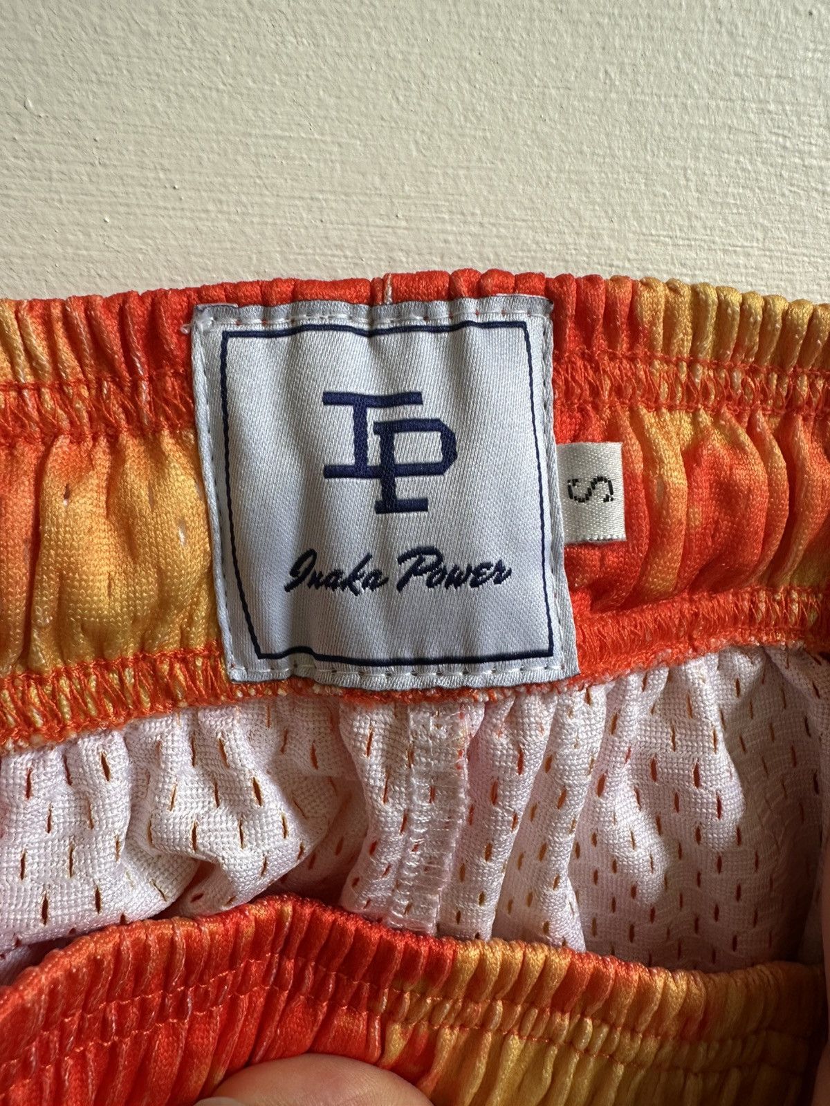 Other Inaka Power Mesh Shorts - Tie-Dye Fire Red/Orange (Size S) Size 27" / US 4 / IT 40 - 3 Thumbnail
