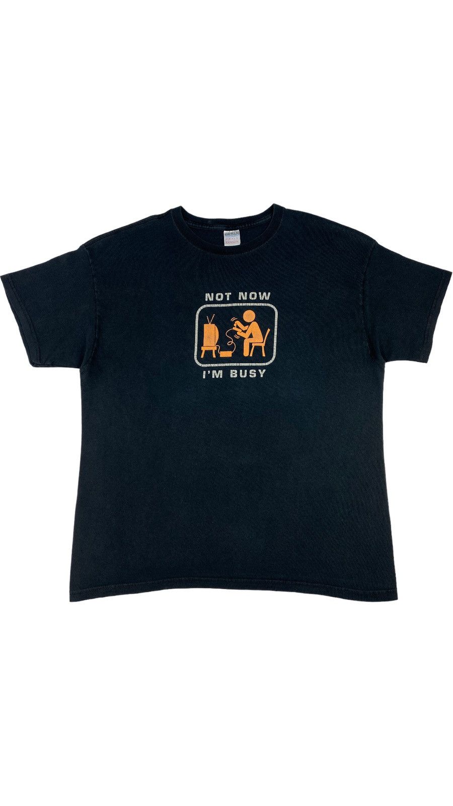 Vintage 🔥LASTDROP🔥 Mid 2000s Not Now Im Busy Funny Gamer T-shirt Size US XXL / EU 58 / 5 - 1 Thumbnail