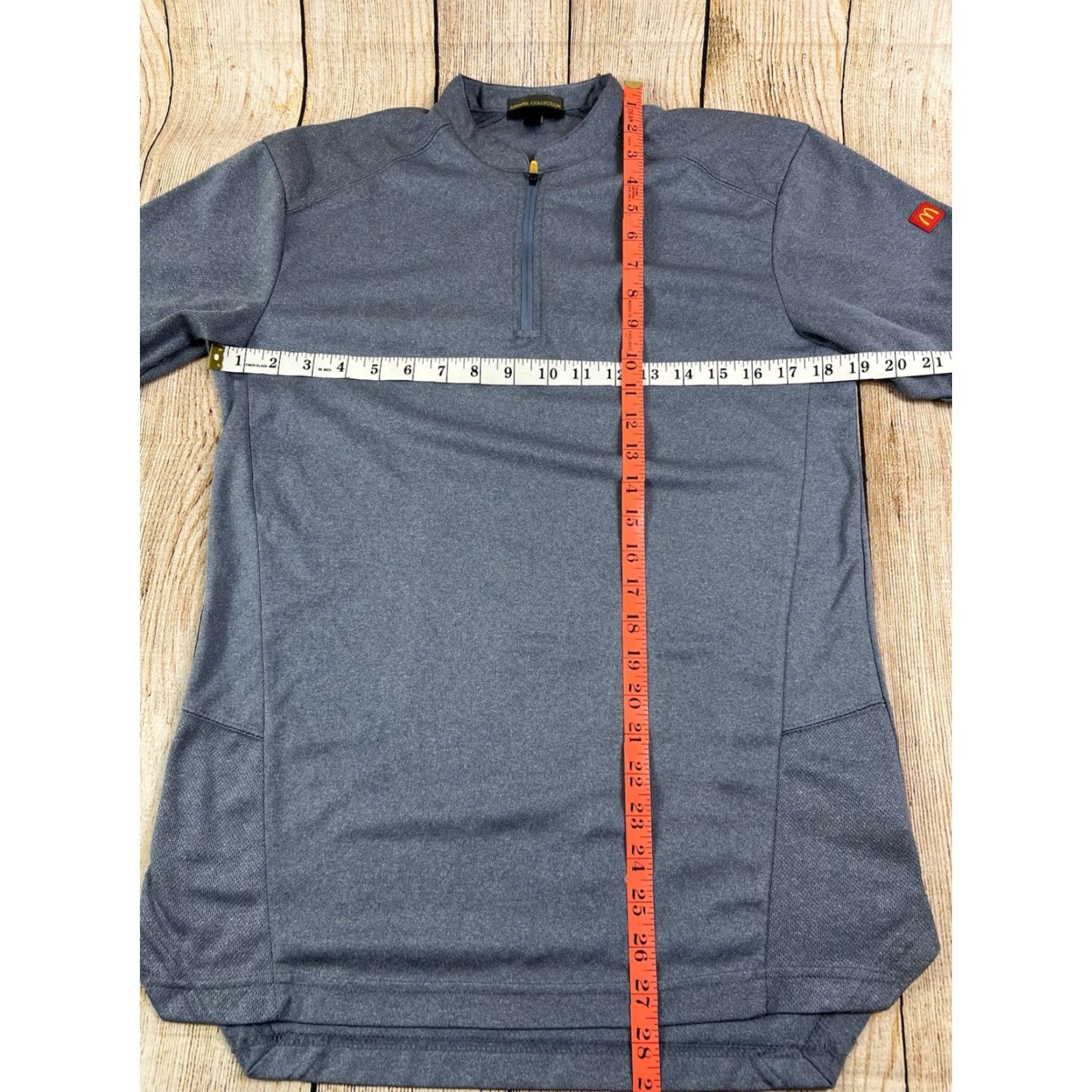 Vintage Mcdonald's Men Polo Shirt Zip Polyester Small S Blue Performance Shirt Mens Size US S / EU 44-46 / 1 - 3 Thumbnail