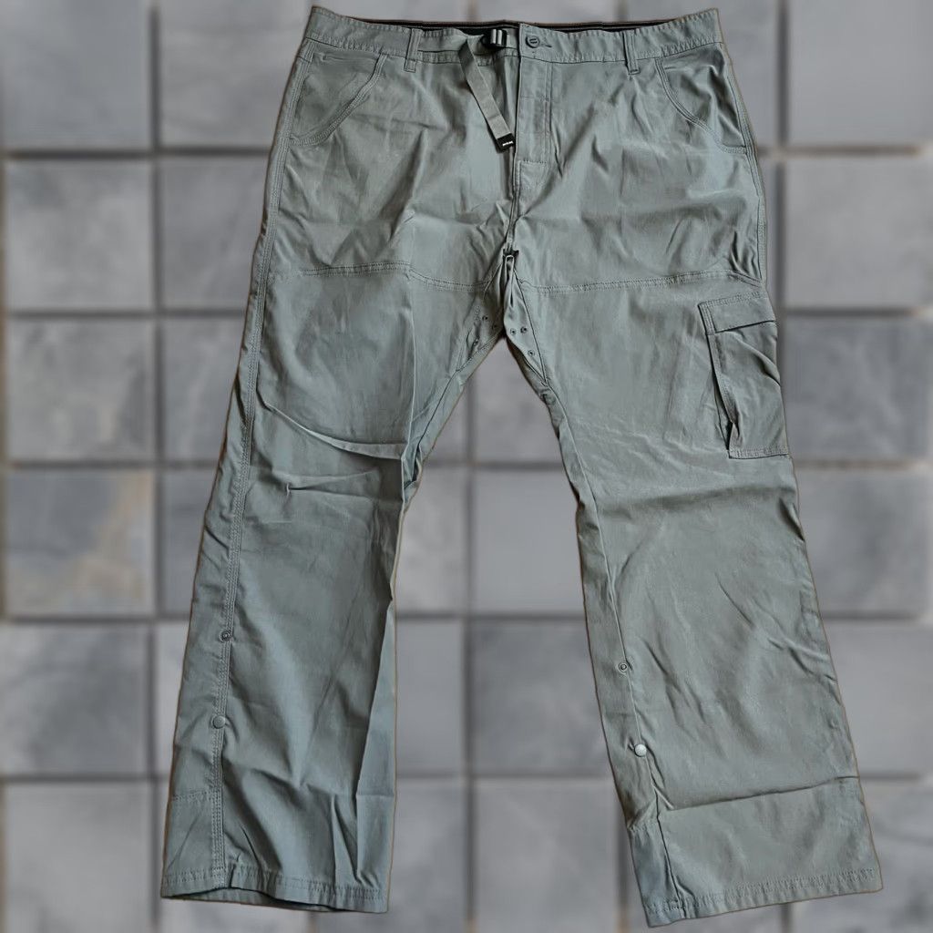 Prana prAna Pants Men 40 STRETCH ZION II Regular Fit Cargo Hiking Green Gray 30in Inseam Mens Regular Size 40 Pants Cargo Green Gray Mens Size US 40 / EU 56 - 1 Thumbnail