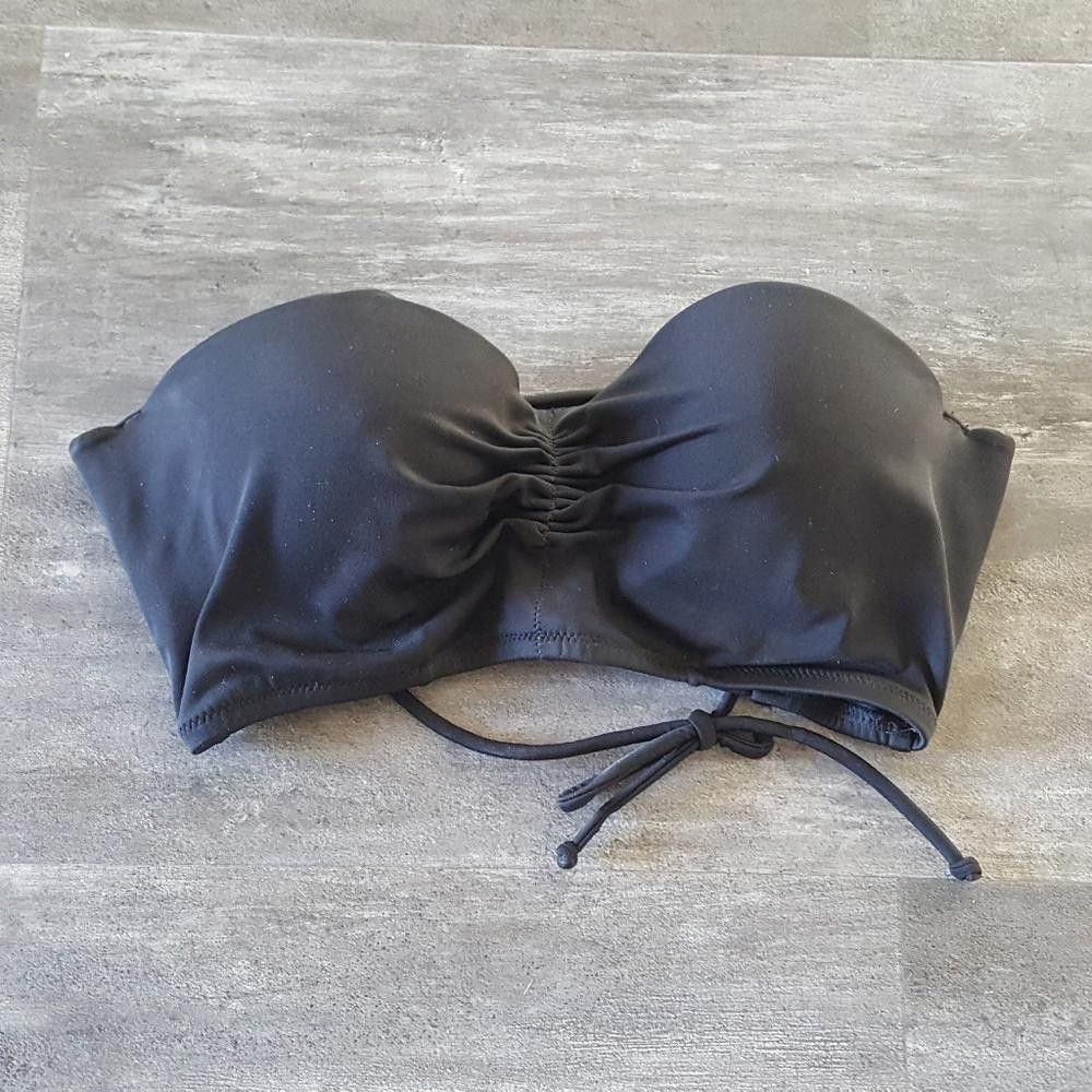 Designer Black VS Corset Bikini Top Size ONE SIZE - 1 Thumbnail