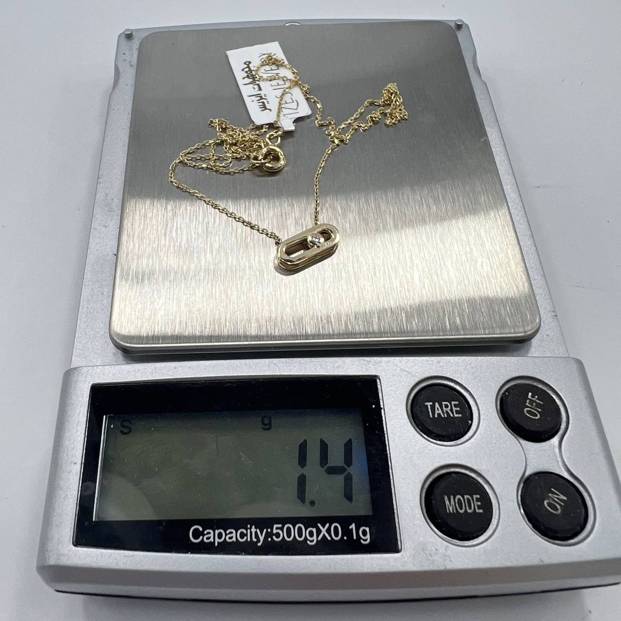 Other New 14K Solid Gold Necklace Italy Oval Link Pendant 1.4g Size ONE SIZE - 4 Thumbnail
