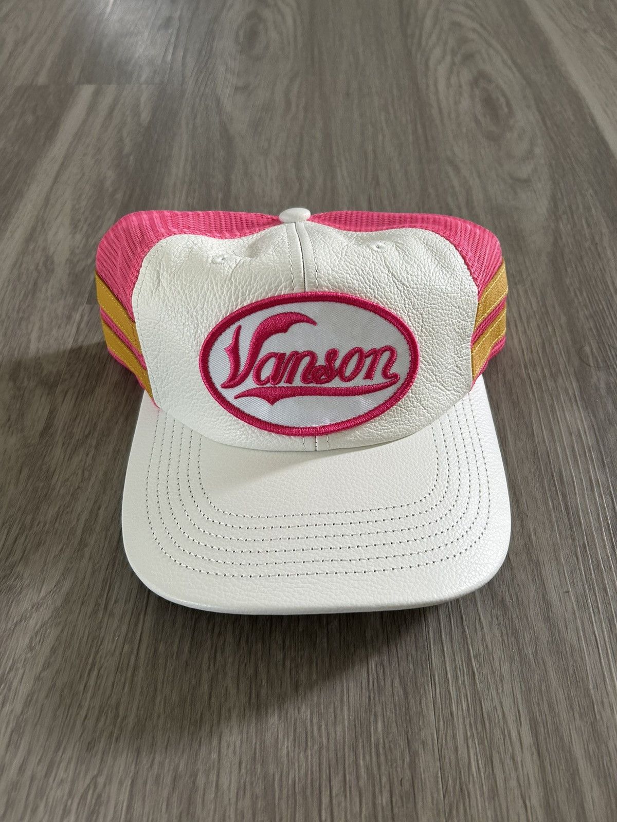 Supreme × Vanson Leathers Supreme Vanson Leathers Mesh Back 6-Panel White Size ONE SIZE - 1 Thumbnail