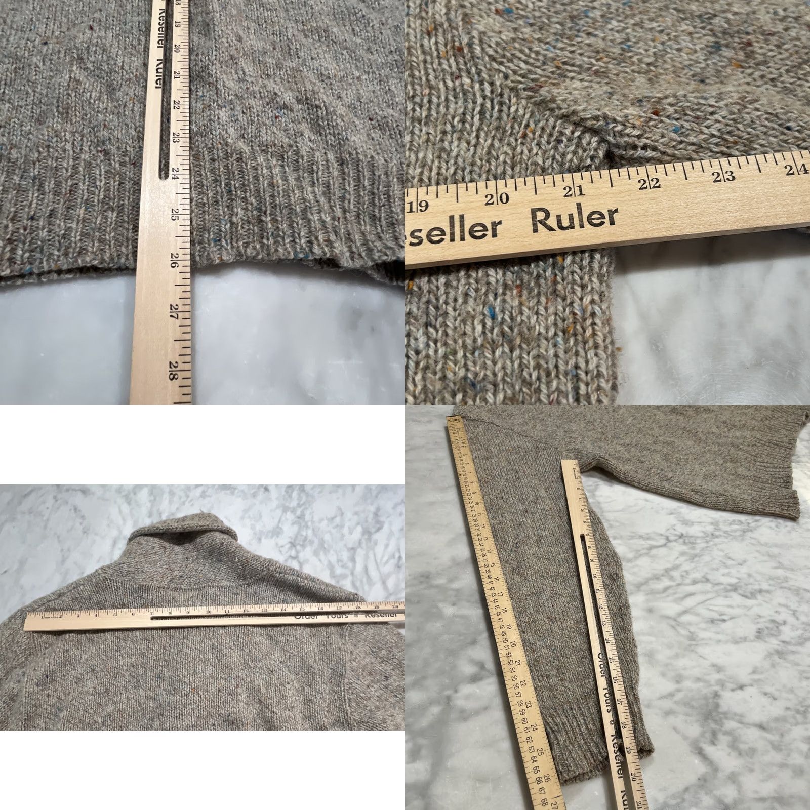 Vintage VINTAGE Northern Isles Sweater Men’s L Beige Confetti Button Knit Pullover 90s Classic Travel Casual Winter Fall Spring Mens Size US L / EU 52-54 / 3 - 8 Thumbnail