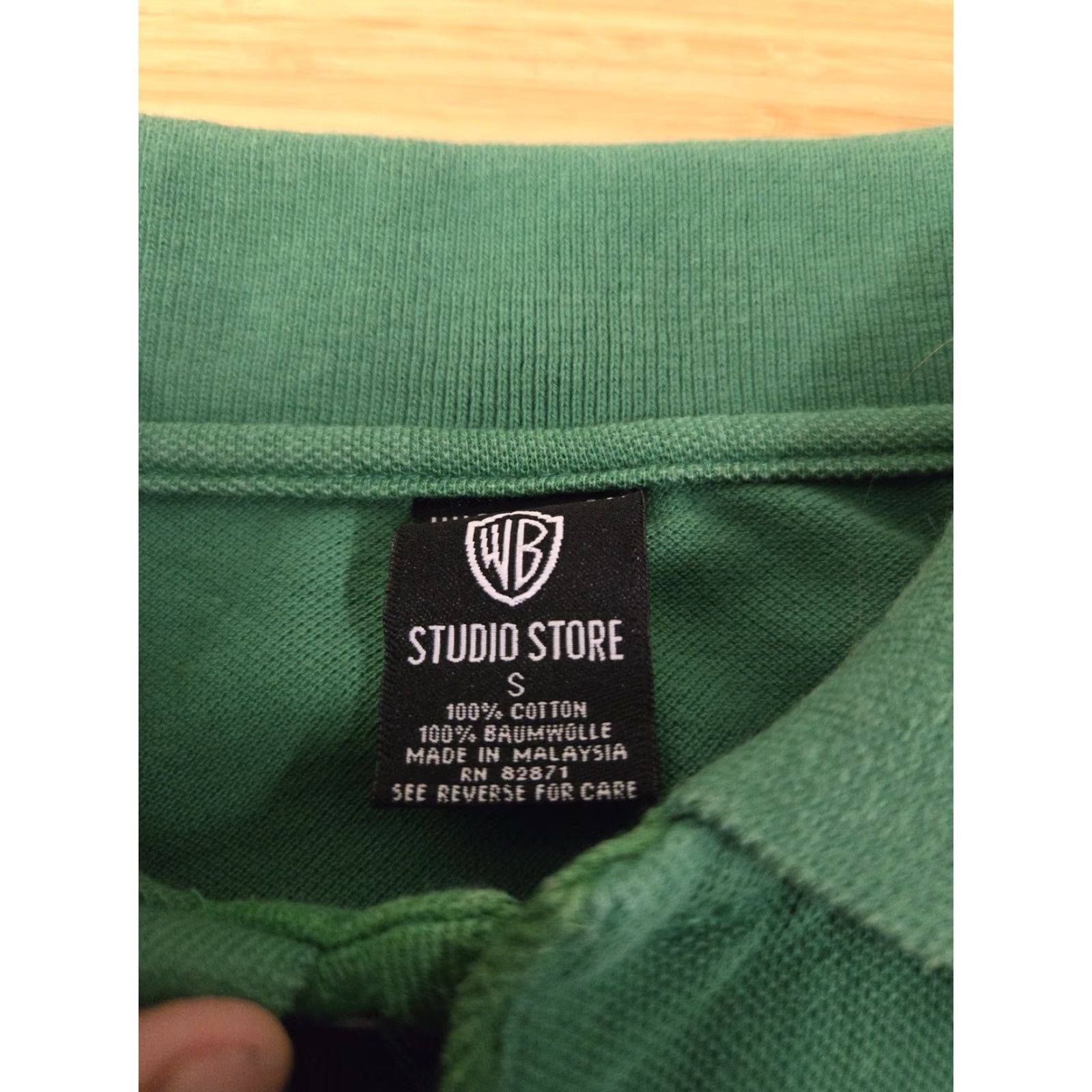 Vintage VINTAGE Warner Bros Studio Store Polo Shirt Mens Small Green Marvin Martian Looney Tunes Size US S / EU 44-46 / 1 - 3 Thumbnail