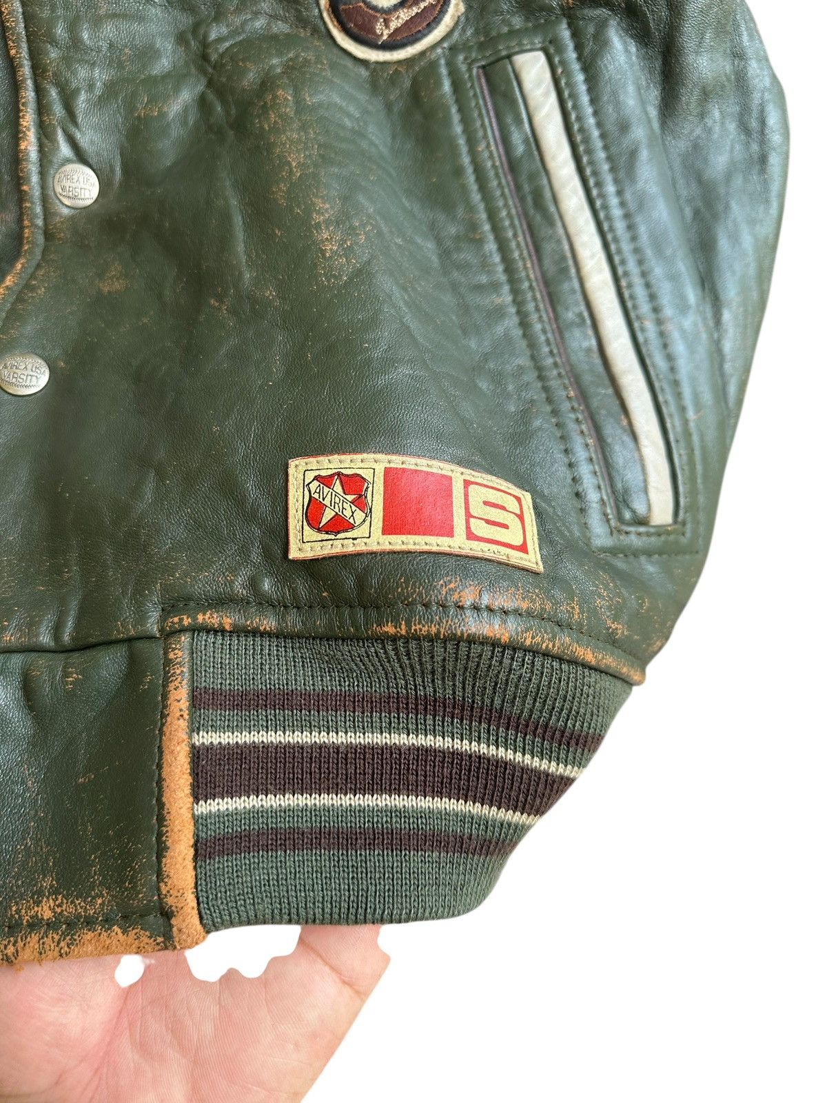 Avirex Vintage Varsity Avirex Leather Jacket Size US S / EU 44-46 / 1 - 4 Thumbnail