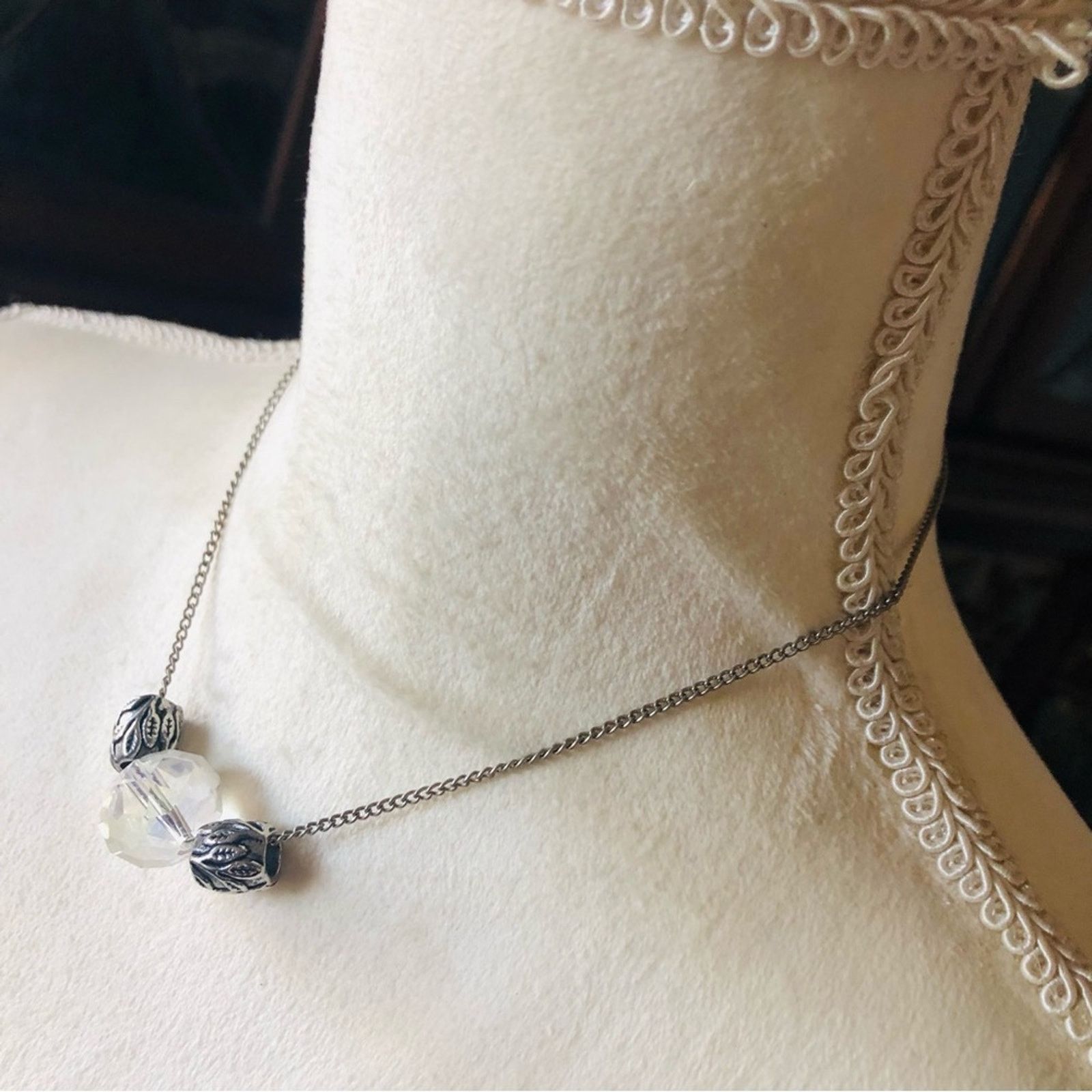Vintage Vintage faceted aurora borealis crystal necklace Size ONE SIZE - 4 Thumbnail