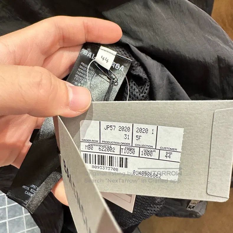 Balenciaga Balenciaga Black Mastercard Windbreaker Jacket Size US S / EU 44-46 / 1 - 5 Thumbnail