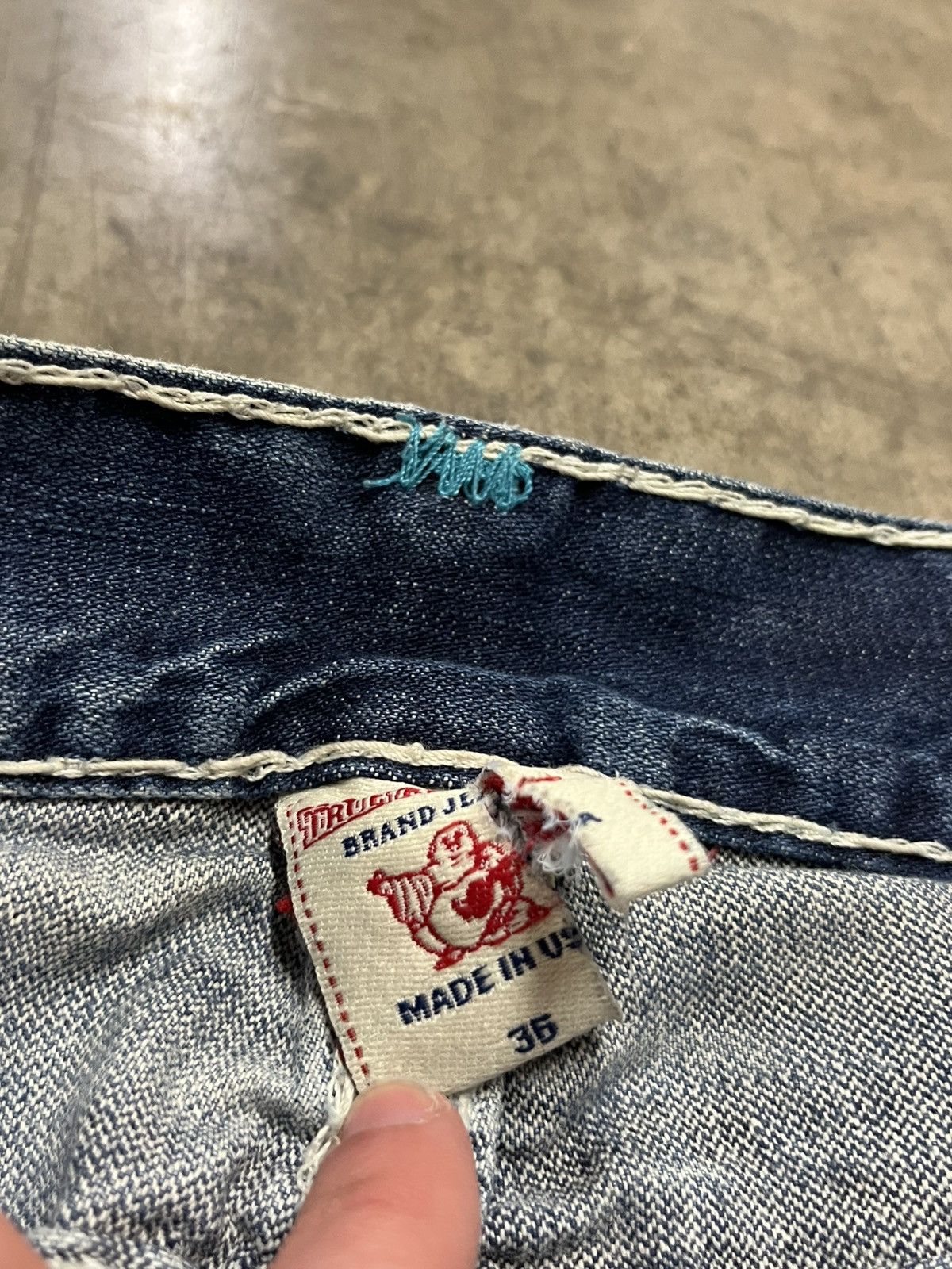 True Religion × Vintage True religion baggy fit denim y2k skater streetwear hype Size US 36 / EU 52 - 10 Thumbnail