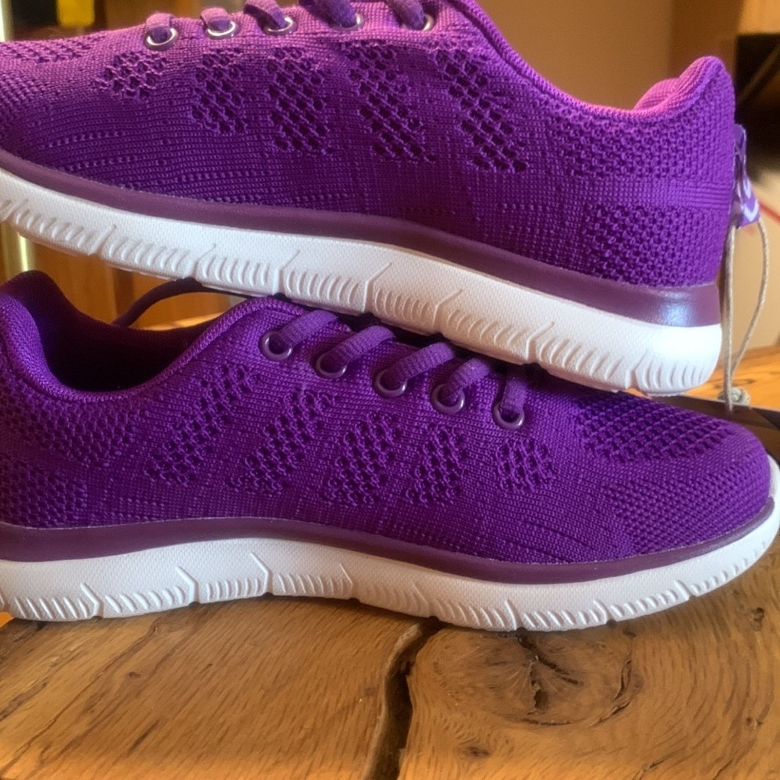 Vintage BNWT STQ purple walking athletic tennis shoes sneakers Size US 5.5 / IT 35.5 - 3 Thumbnail