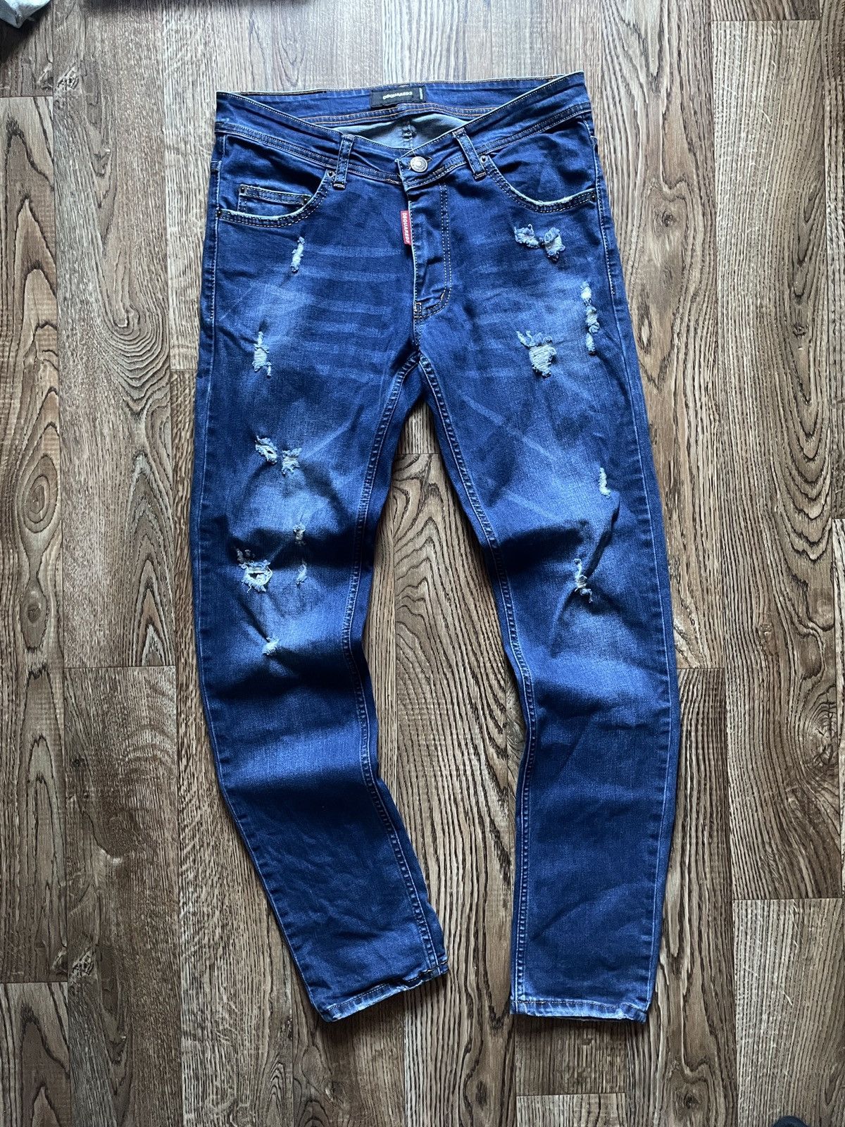 Dsquared2 Dsquared Jeans Italian Designer Navy Denim Rare Vintage Y2K Size US 32 / EU 48 - 1 Thumbnail