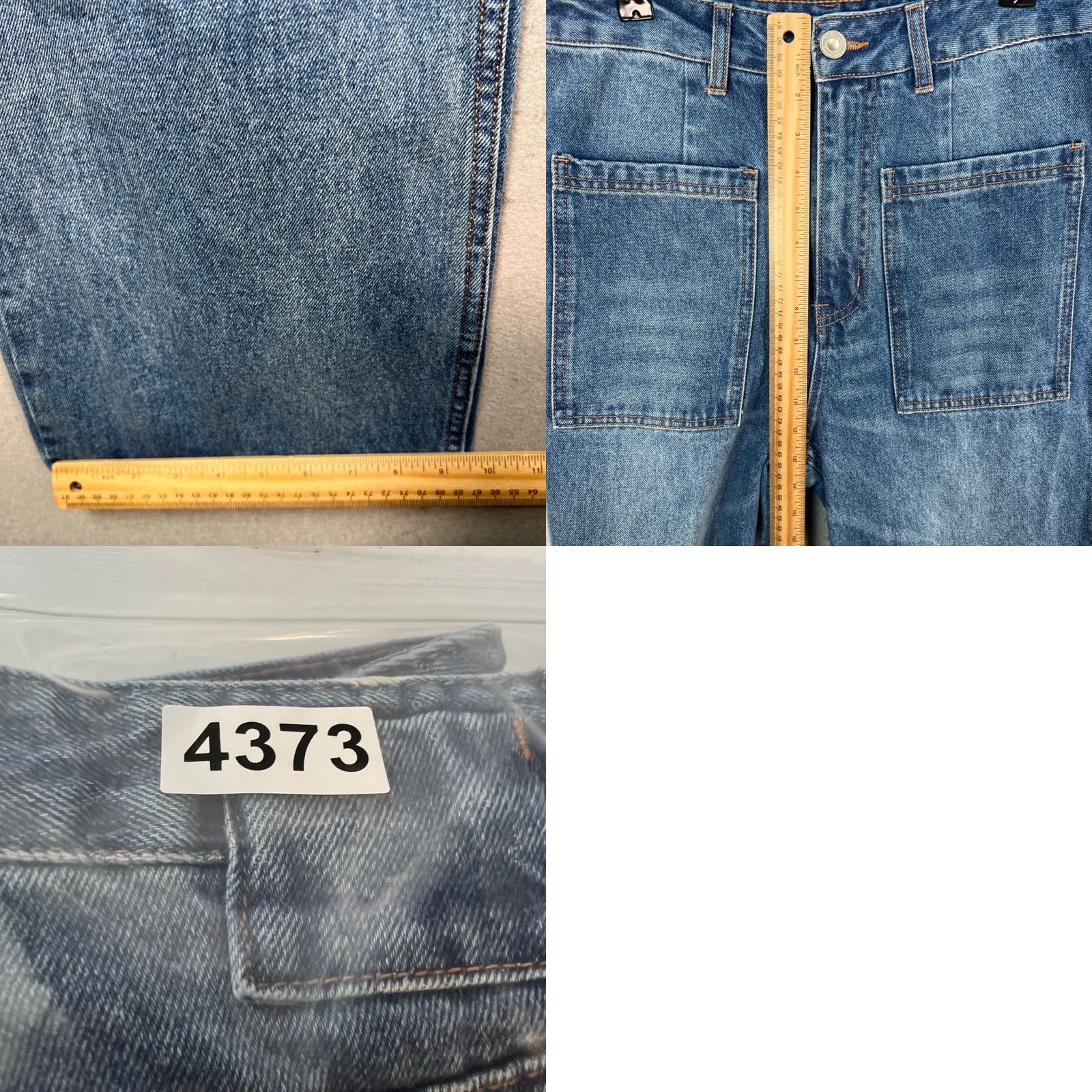 Vintage Acsense Studio Womens Size XL High-Waisted Blue Denim Jeans Straight Leg Size 40" / US 18 - 8 Thumbnail