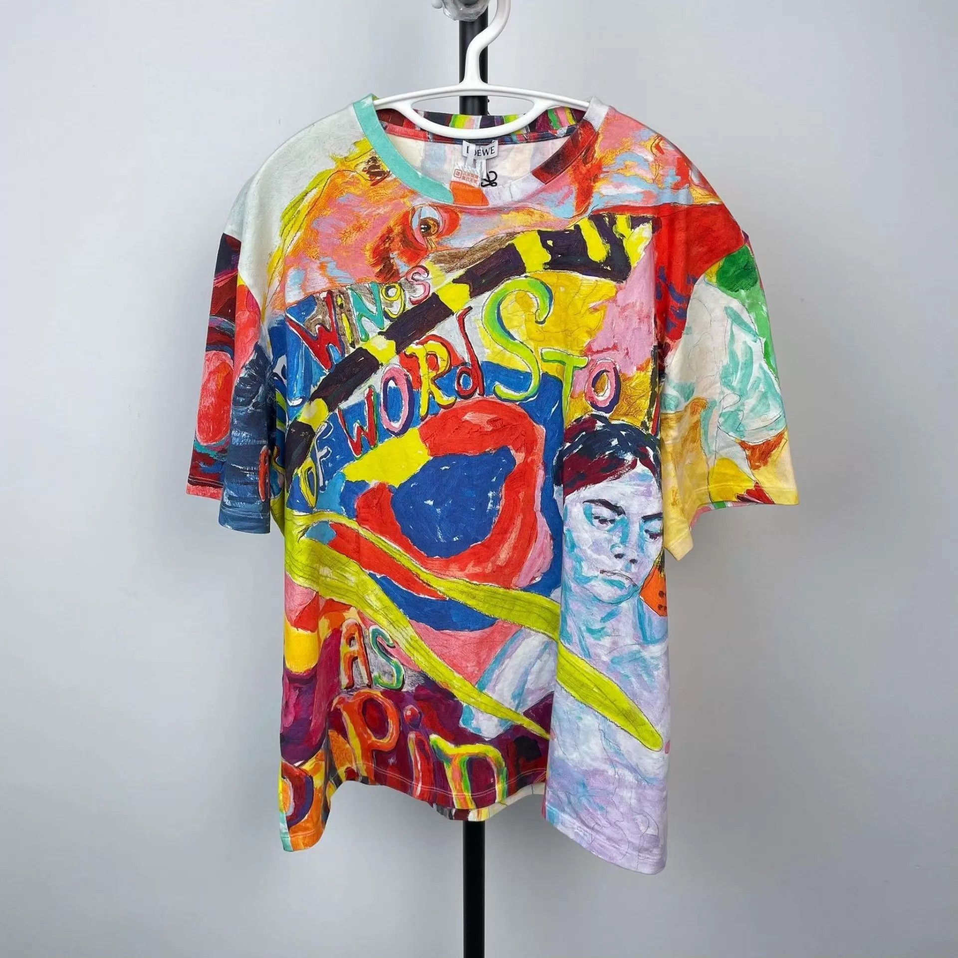 Loewe graffiti-painted short-sleeve tee M