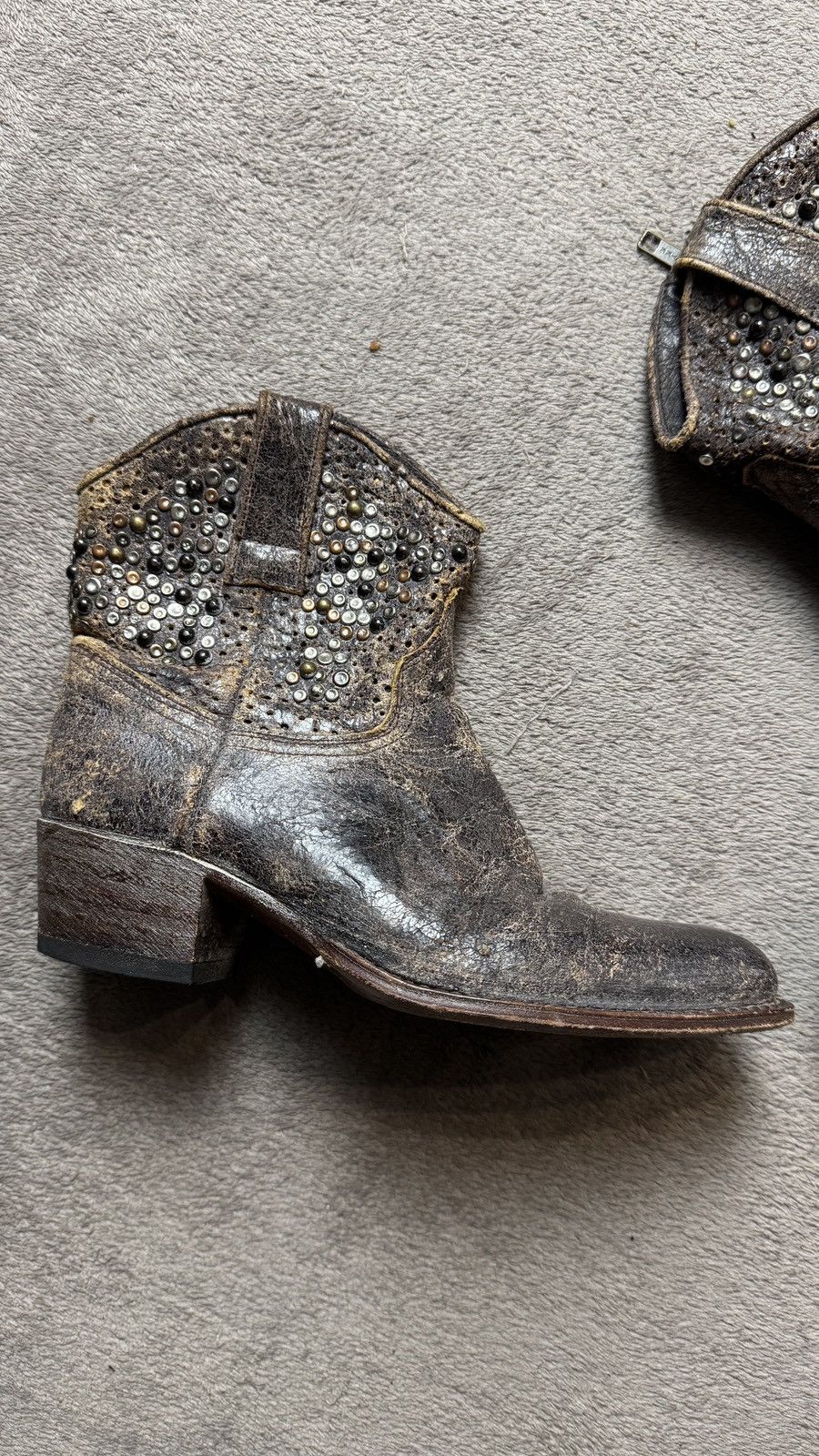 Sendra Vintage Sendra Western Cowboy Leather Boots y2k miu miu Size US 7 / IT 37 - 4 Thumbnail