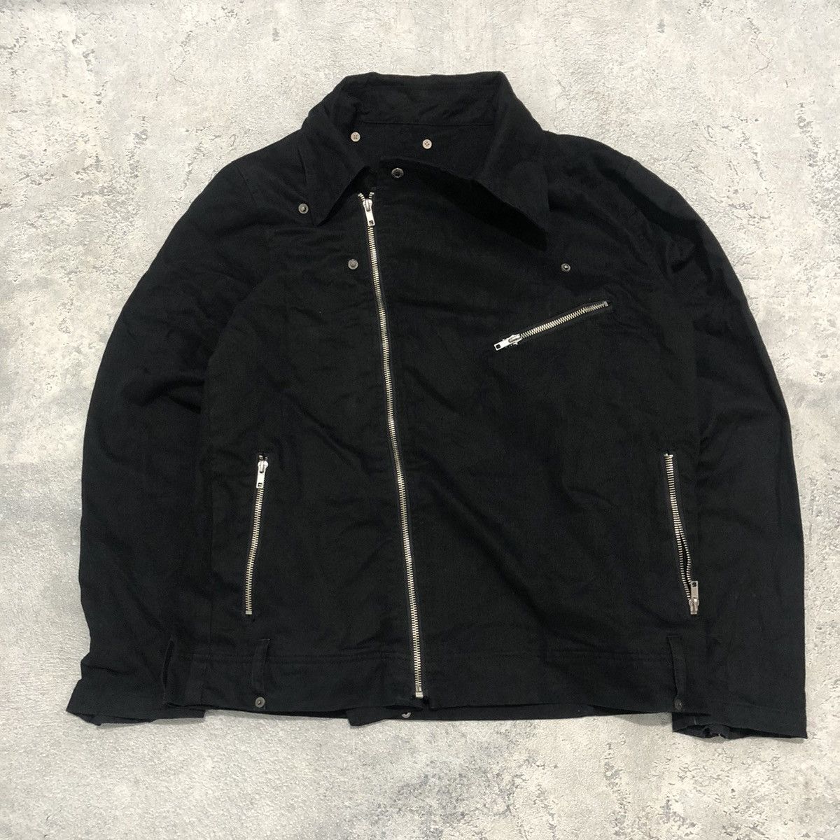 Japanese Brand Pincponc asymmetric zipper ramones style punk jacket Size US S / EU 44-46 / 1 - 1 Thumbnail