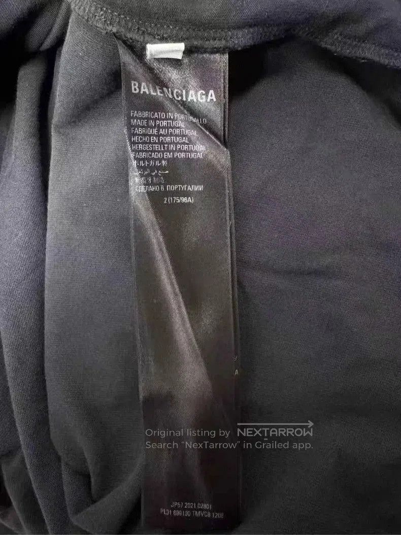 Balenciaga Balenciaga Spliced Double Ring Letter Tee. Size US XXS / EU 40 - 5 Thumbnail