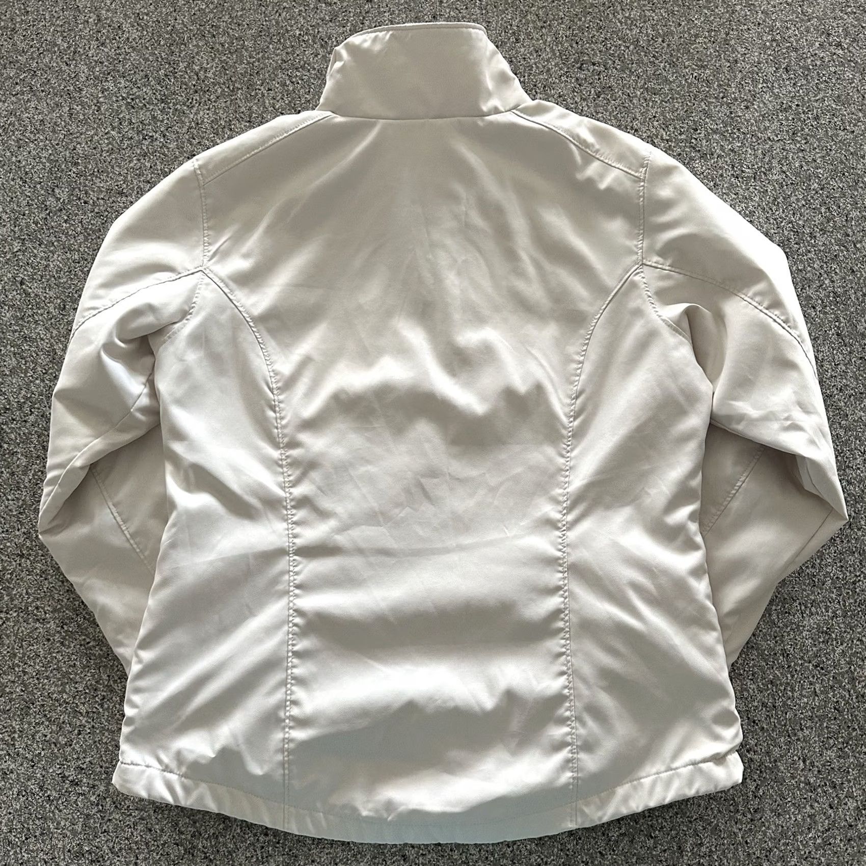 Vintage Columbia Women’s L Soft Shell Jacket Full Zip Ivory 100% Polyester Fleece Lined - Basic Jacket, Casual Climate Size L / US 10 / IT 46 - 4 Thumbnail