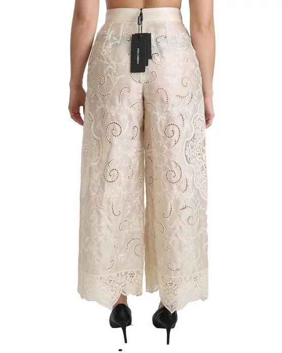 Dolce & Gabbana o1y0925 Sweatpant in Beige Size 26" / US 2 / IT 38 - 4 Thumbnail