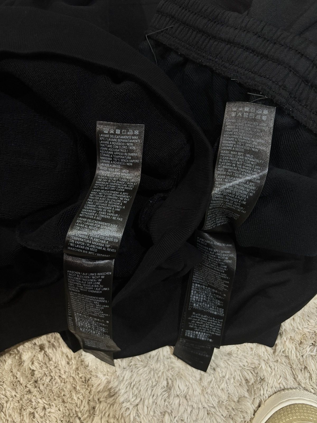 Balenciaga Black Campaign Logo Baggy Sweatpants Size US 31 - 7 Thumbnail