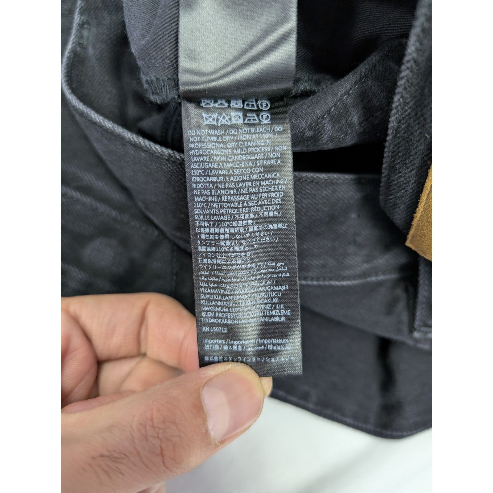 Amiri o1rshd1 Straight Leg Flare Jean Denim in Vintage Black Size US 33 - 17 Thumbnail
