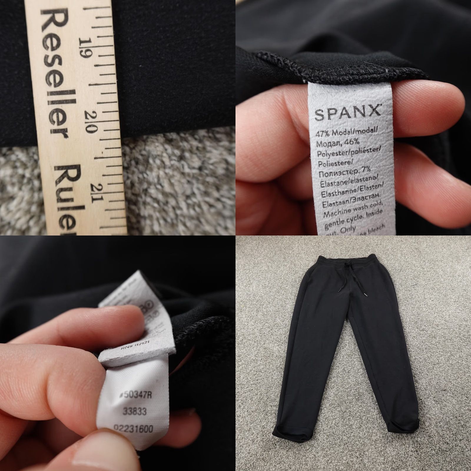 Spanx Spanx Sweatshirt Pants Set Womens M Black Athleisure Outfit Size M / US 6-8 / IT 42-44 - 8 Thumbnail