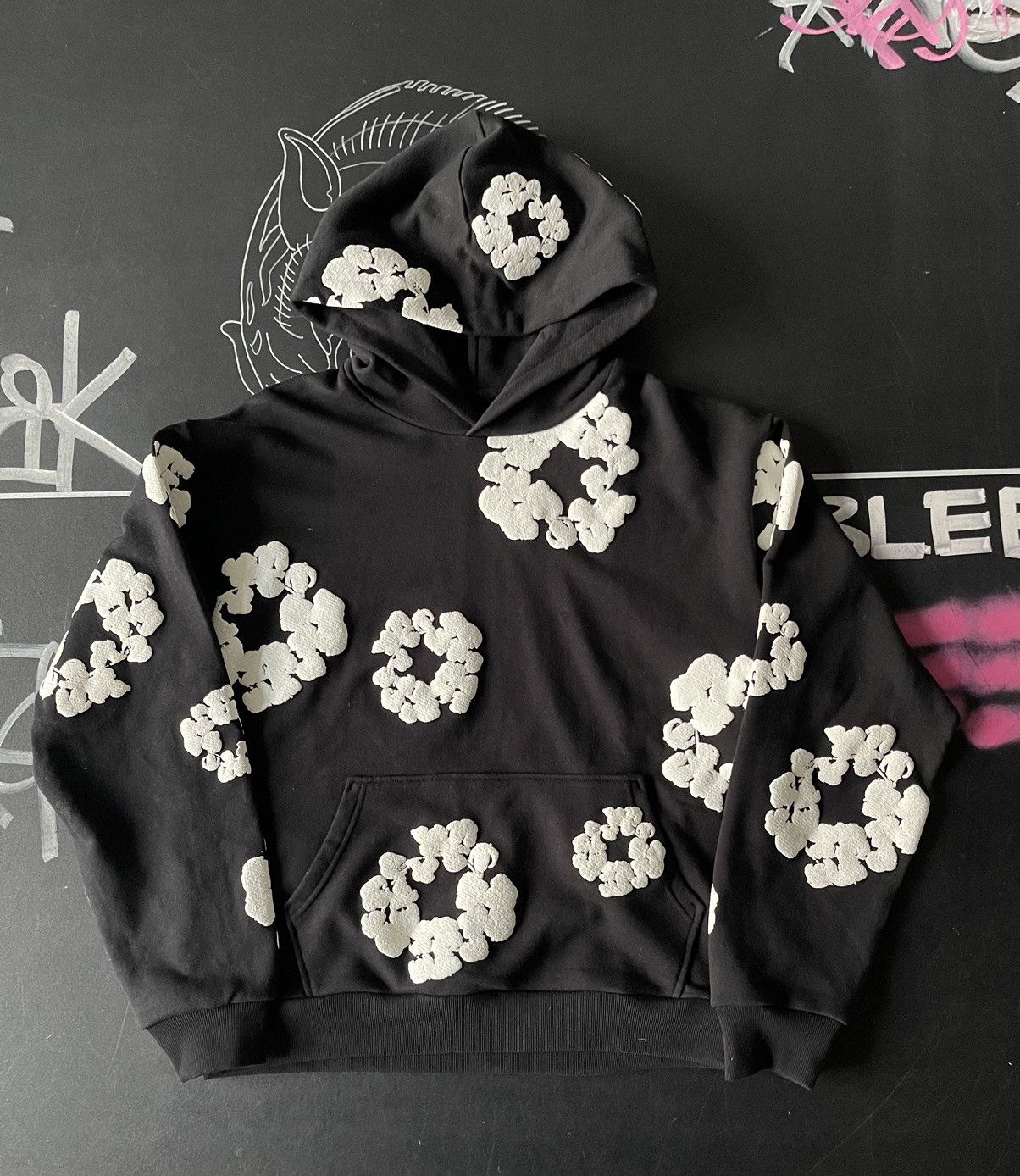 DENIM TEARS Denim tears black hoodie Grailed