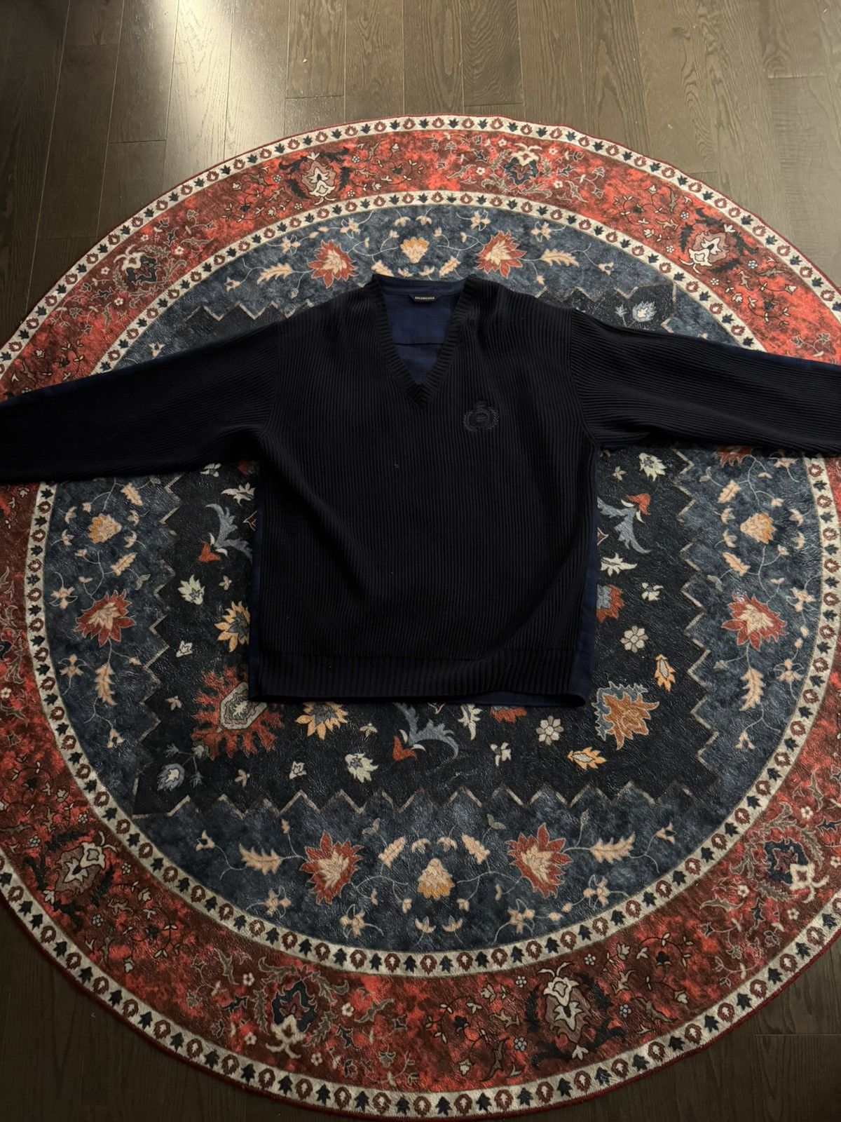 Balenciaga BALENCIAGA SWEATER WITH FLANNEL Size US XS / EU 42 / 0 - 1 Thumbnail