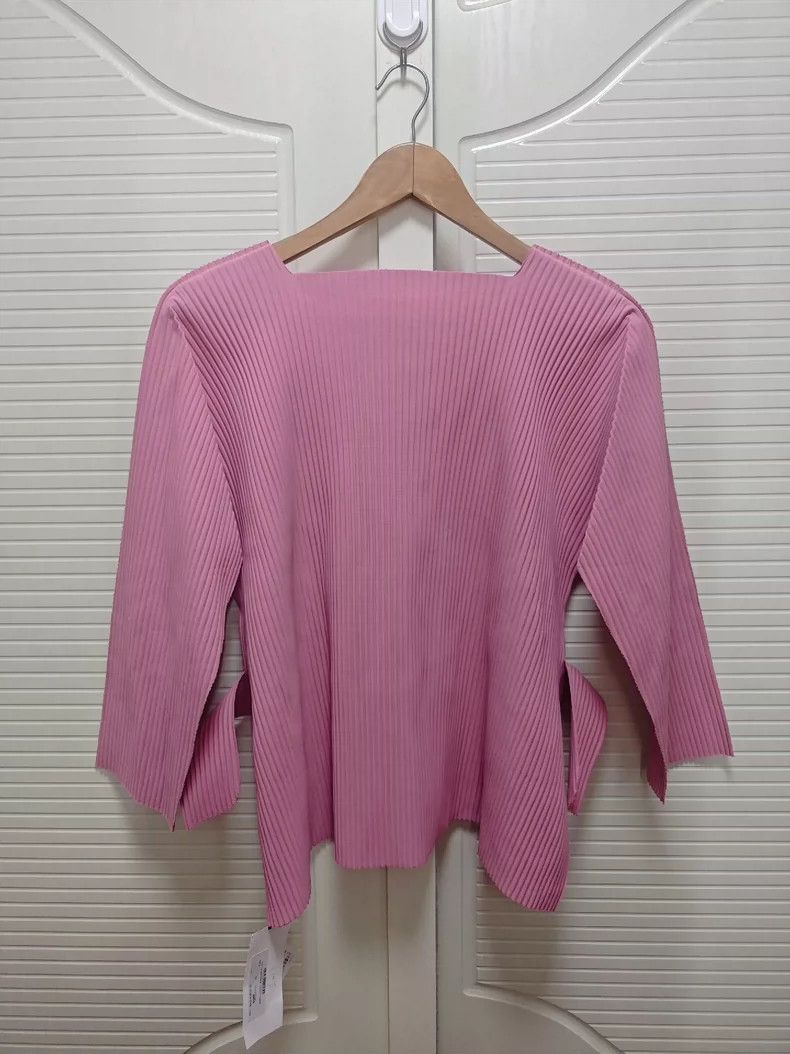 Other Issey Miyake/三宅一生 Pink square-neck top Size M / US 6-8 / IT 42-44 - 2 Thumbnail