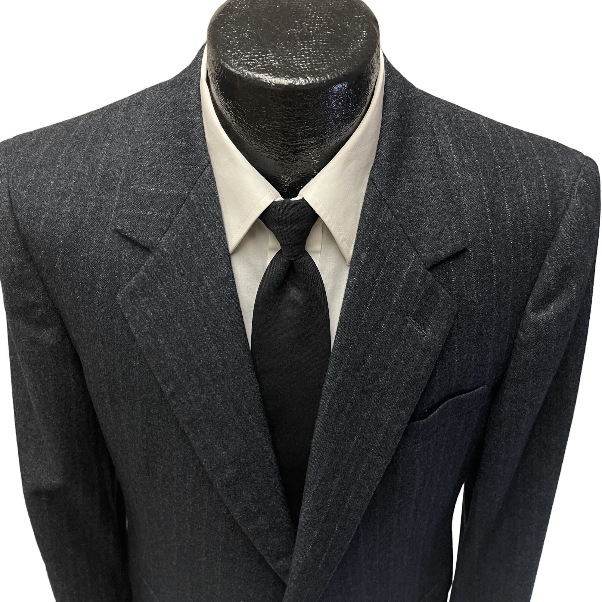 Other Vtg Stuart Edward Charcoal Black Sport Coat MOD Jacket Size 40L - 2 Thumbnail