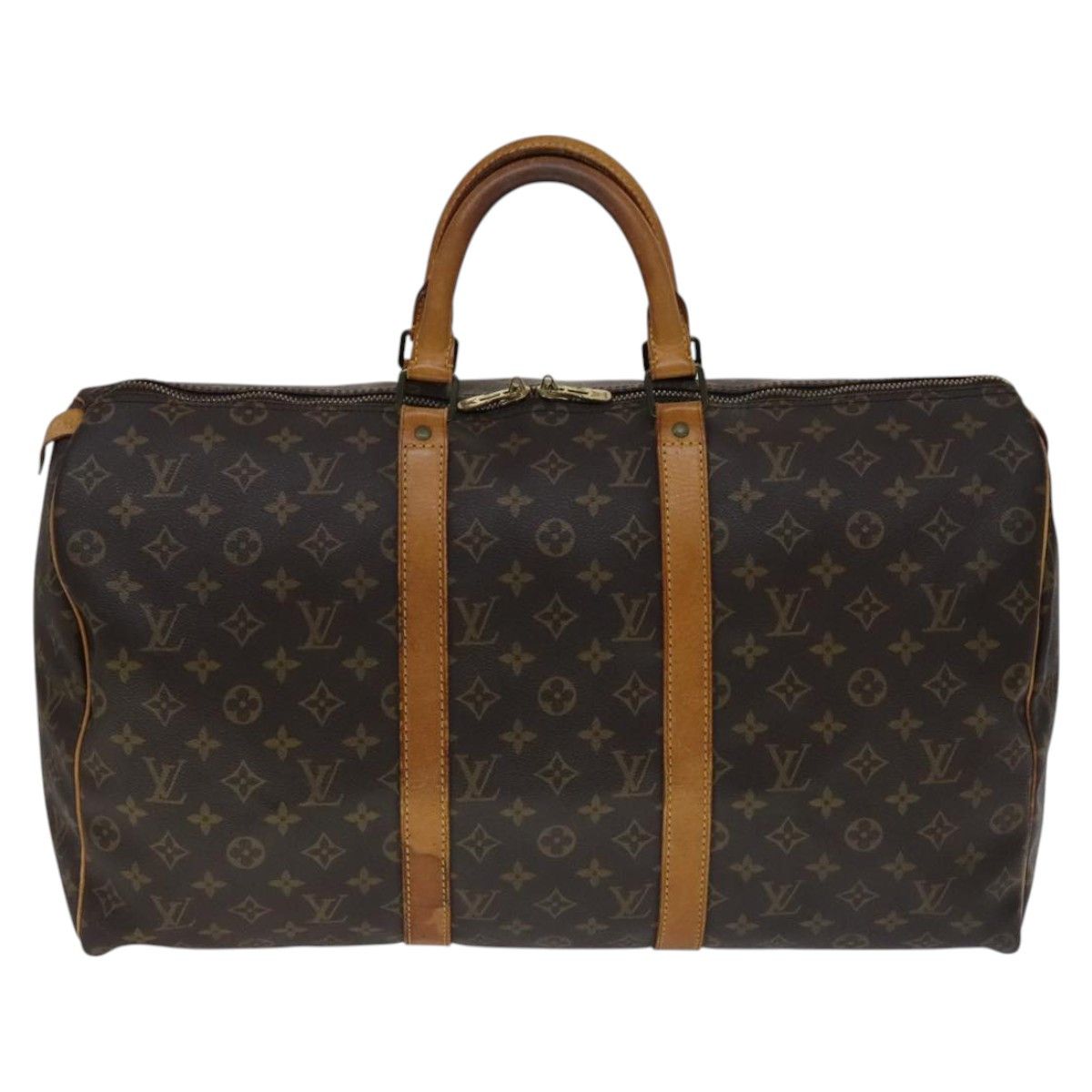 Louis Vuitton Keepall 50 Brown Canvas Travel Bag (Pre-Owned) Size ONE SIZE - 1 Thumbnail