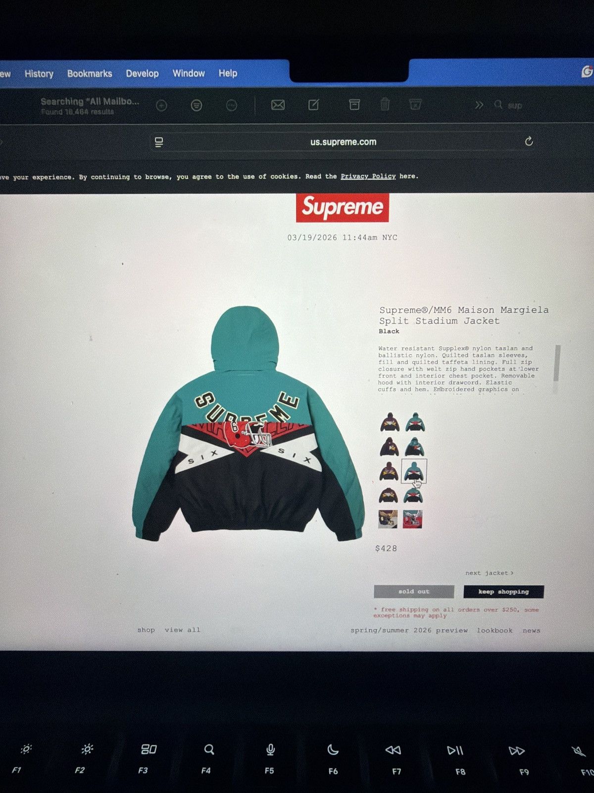 Maison Margiela × Supreme Supreme®/MM6 Maison Margiela Split Stadium Jacket Size US M / EU 48-50 / 2 - 2 Thumbnail