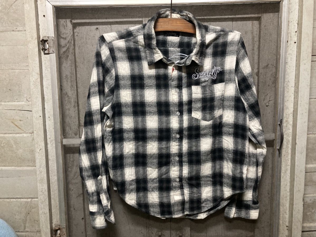 Japanese Brand Subciety Shirt Bottom Up Size US S / EU 44-46 / 1 - 1 Thumbnail