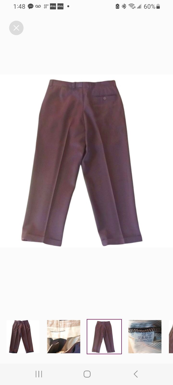Zanella Zanella Men's Pants Size US 31 - 3 Thumbnail