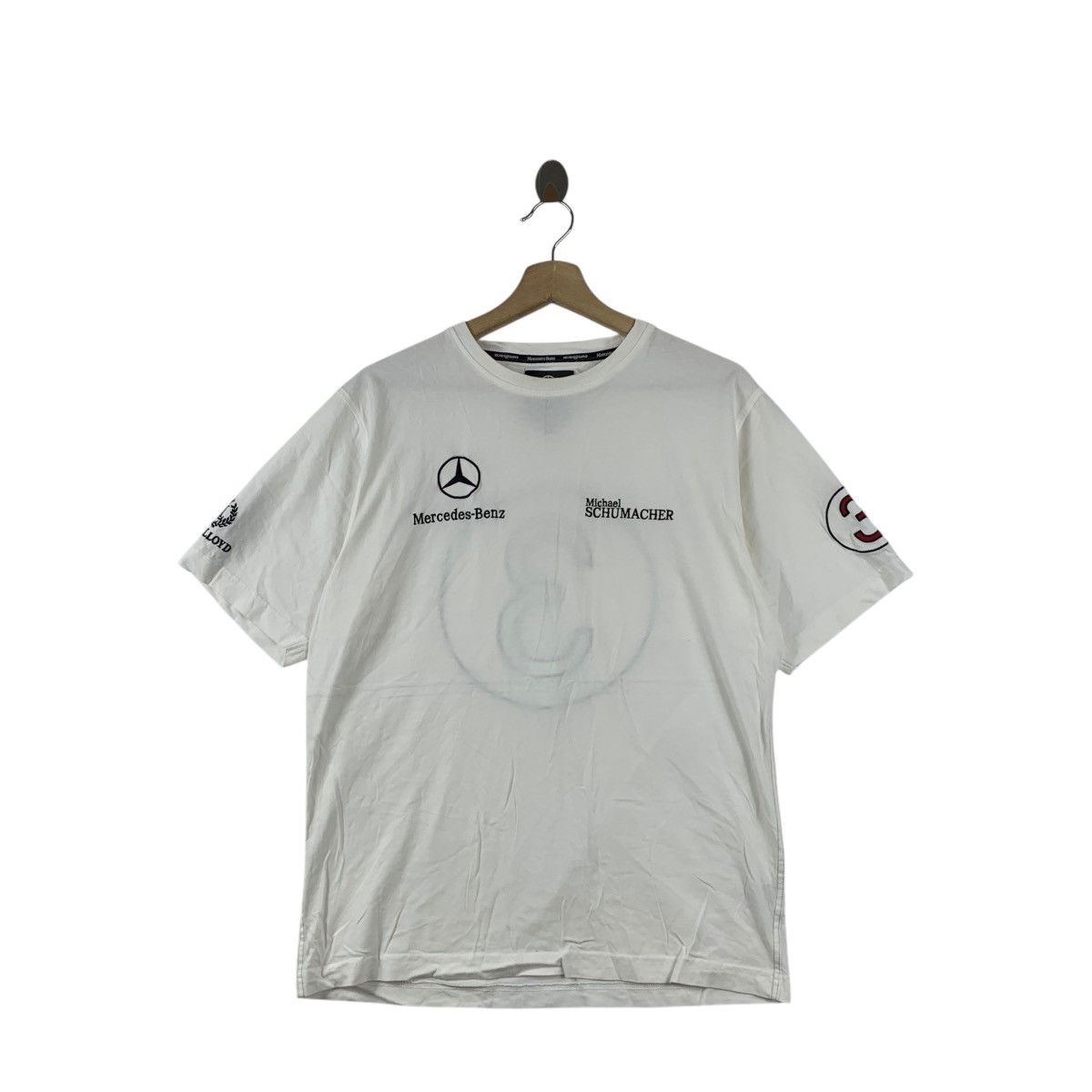 Vintage Vintage MERCEDES BENZ MICHAEL SCHUMACHER Tee Shirt Top Size US M / EU 48-50 / 2 - 1 Thumbnail