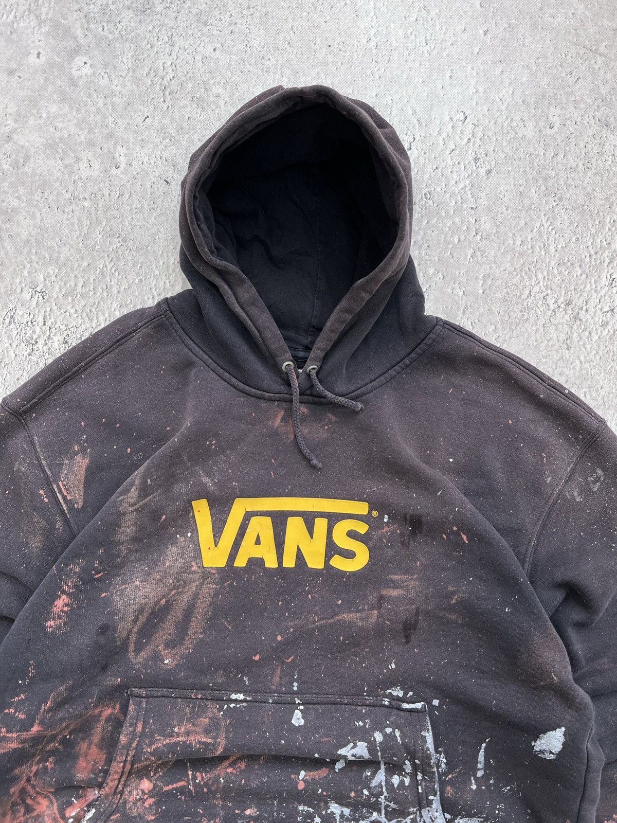 Vans Rare faded Vans trashed hoodie skater y2k Size US L / EU 52-54 / 3 - 6 Thumbnail