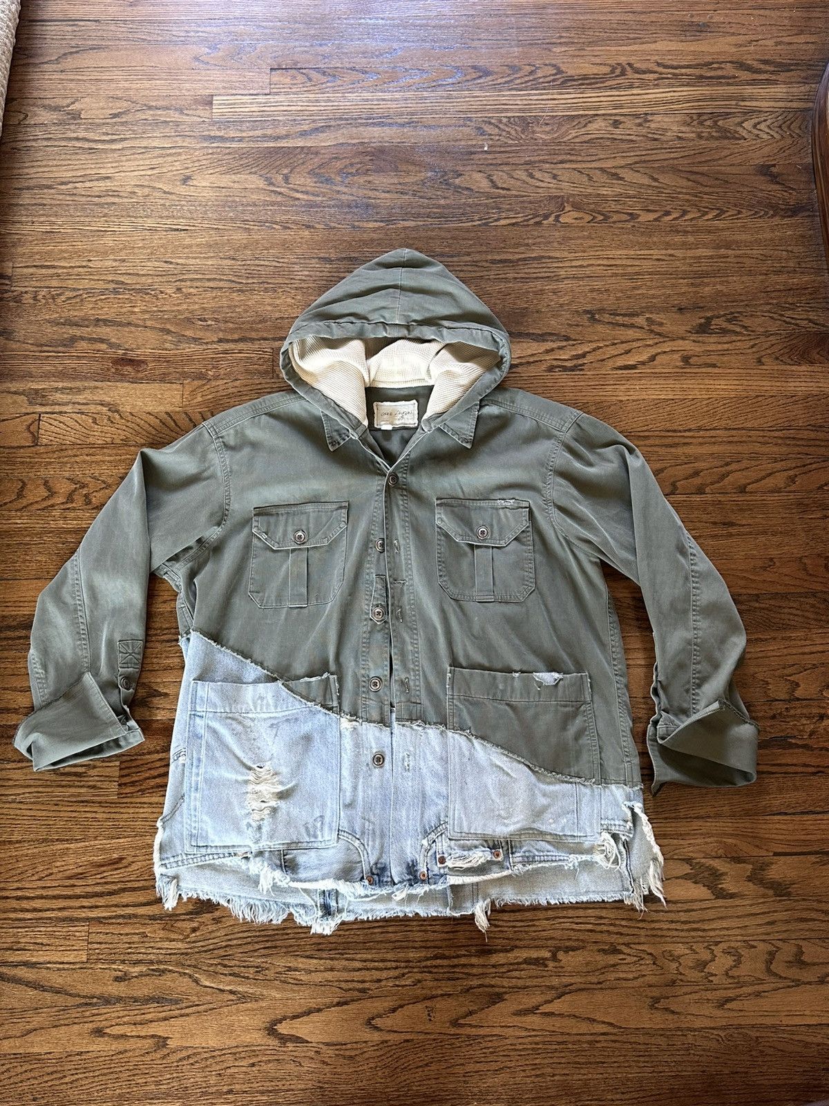 Greg Lauren Greg Lauren 50/50 Hoodie Jacket | Grailed